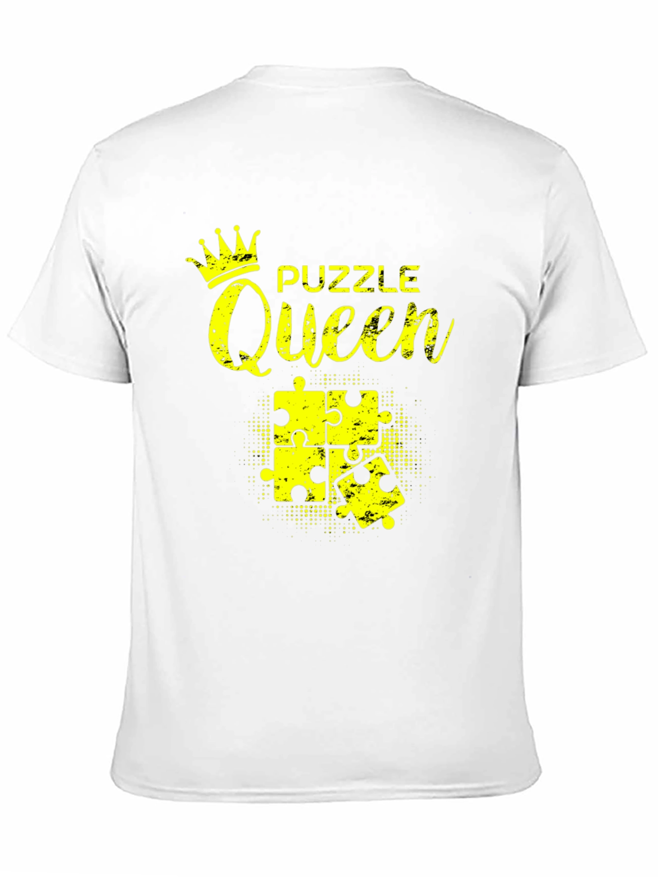 Black Puzzle Queen Black T-Shirt - Jigsaw Lover Tee view 11