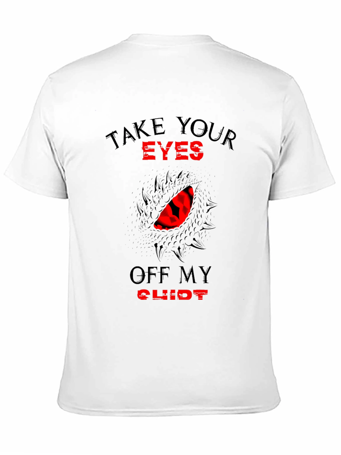 Black Take Your Eyes Off My Clit Novelty T-Shirt view 11