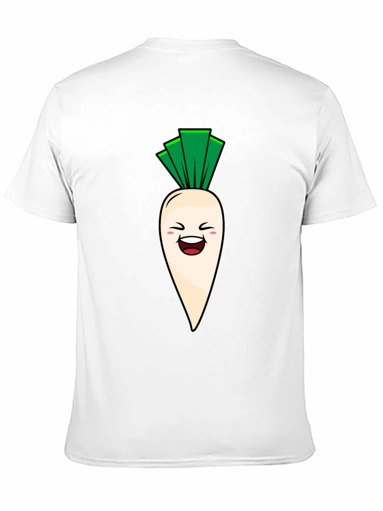 Black Funny Radish Graphic T-Shirt - Unisex view 11