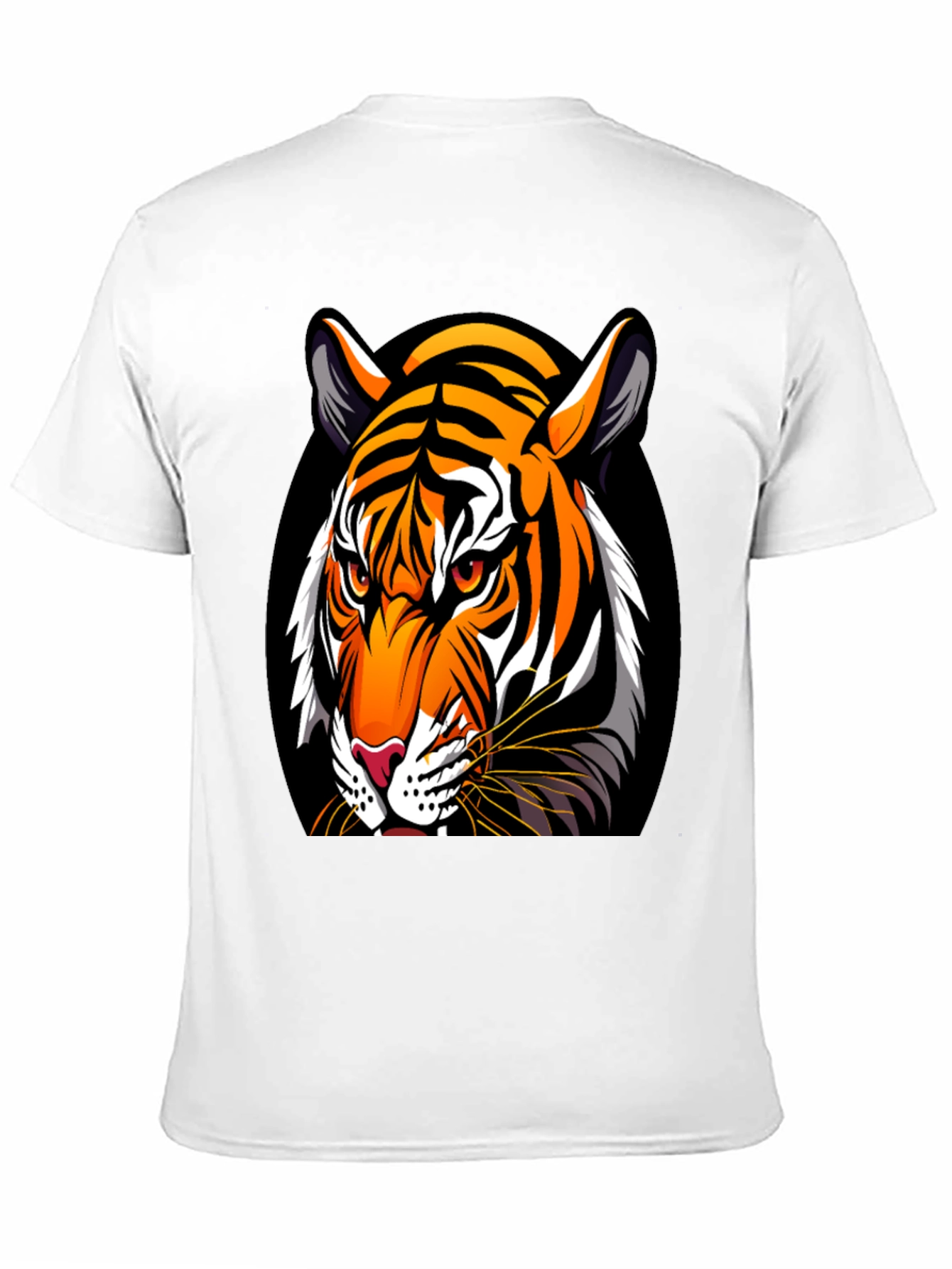 Black Bold Tiger Graphic Tee - Premium Black Cotton view 11