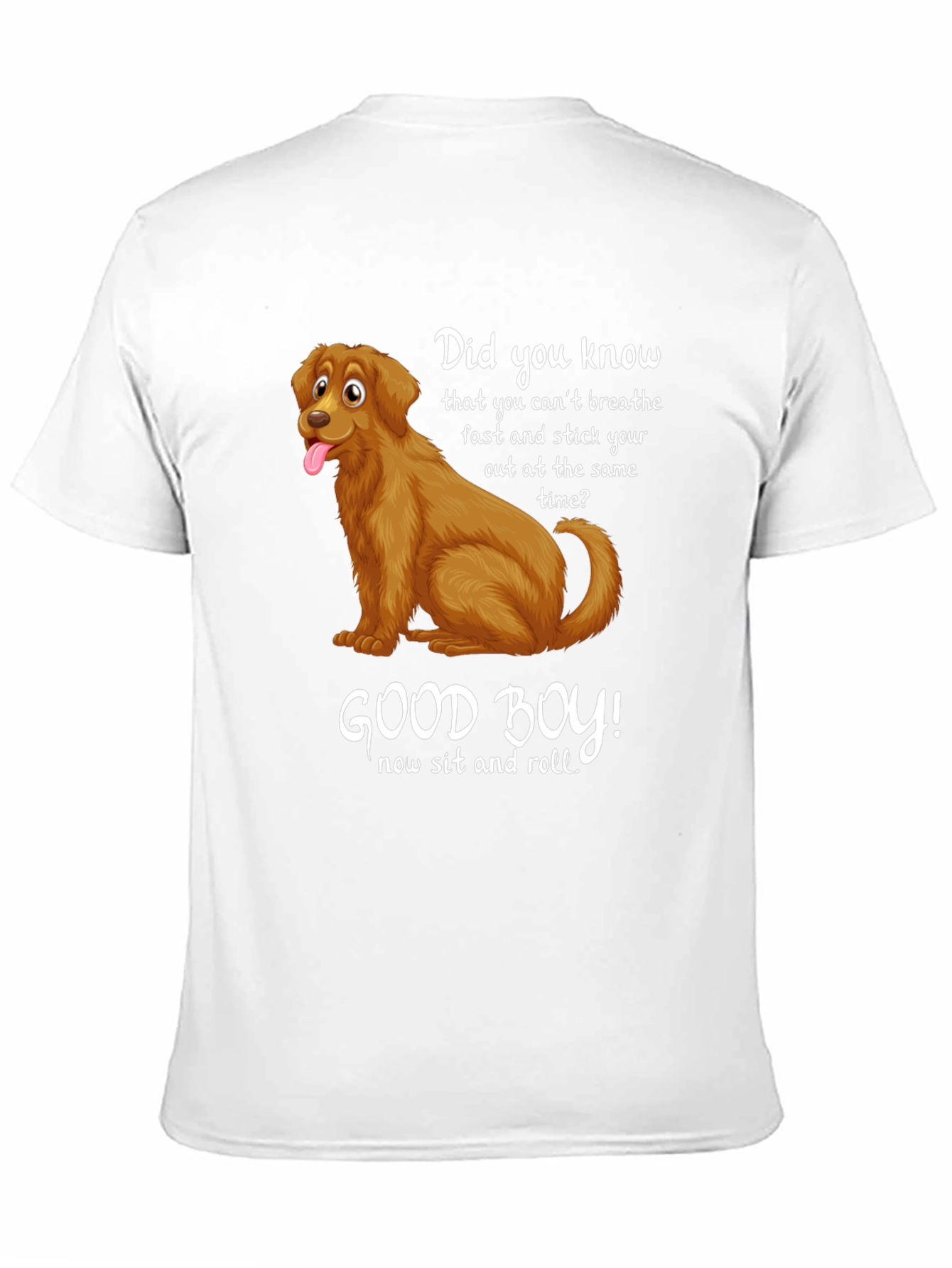 Black Funny Dog T-Shirt: Good Boy Design view 11