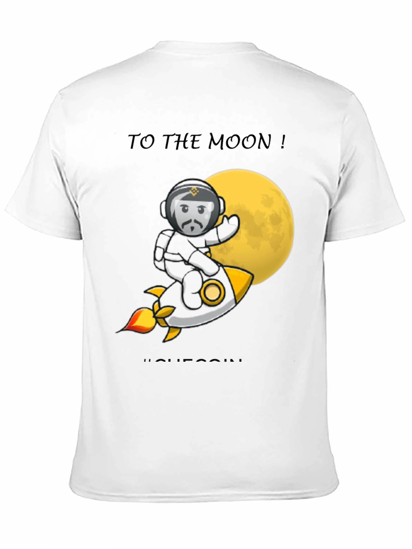 Black To the Moon T-Shirt | Crypto Tee | Black view 11
