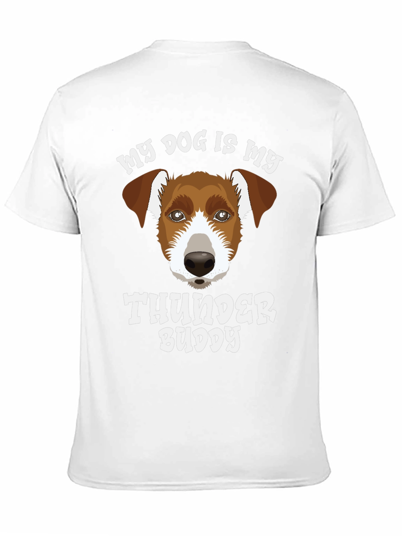 Black Dog Lover T-Shirt - My Dog Is My Thunder Buddy view 11