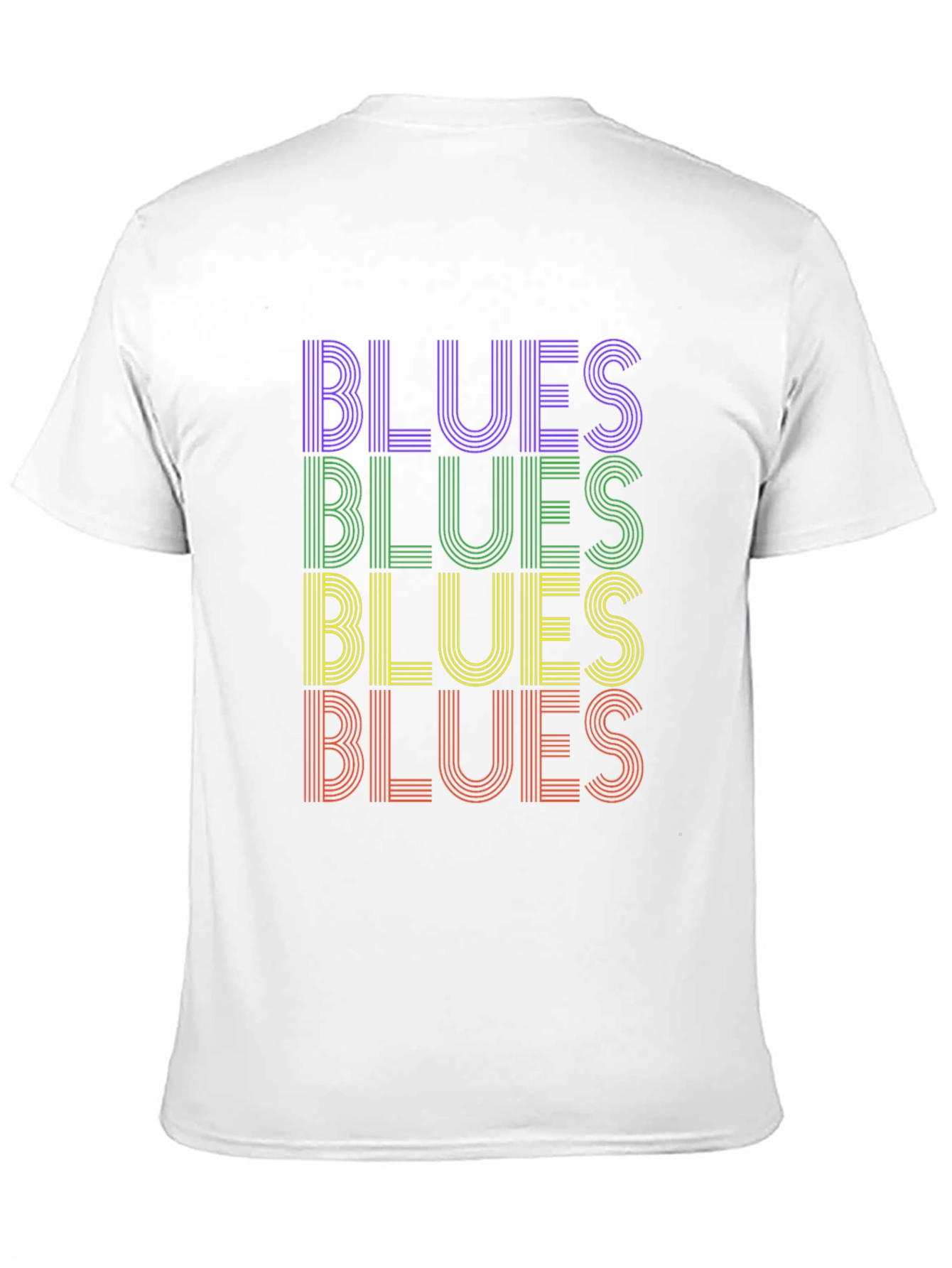 Black Retro Blues T-Shirt - Black Cotton Graphic Tee view 11