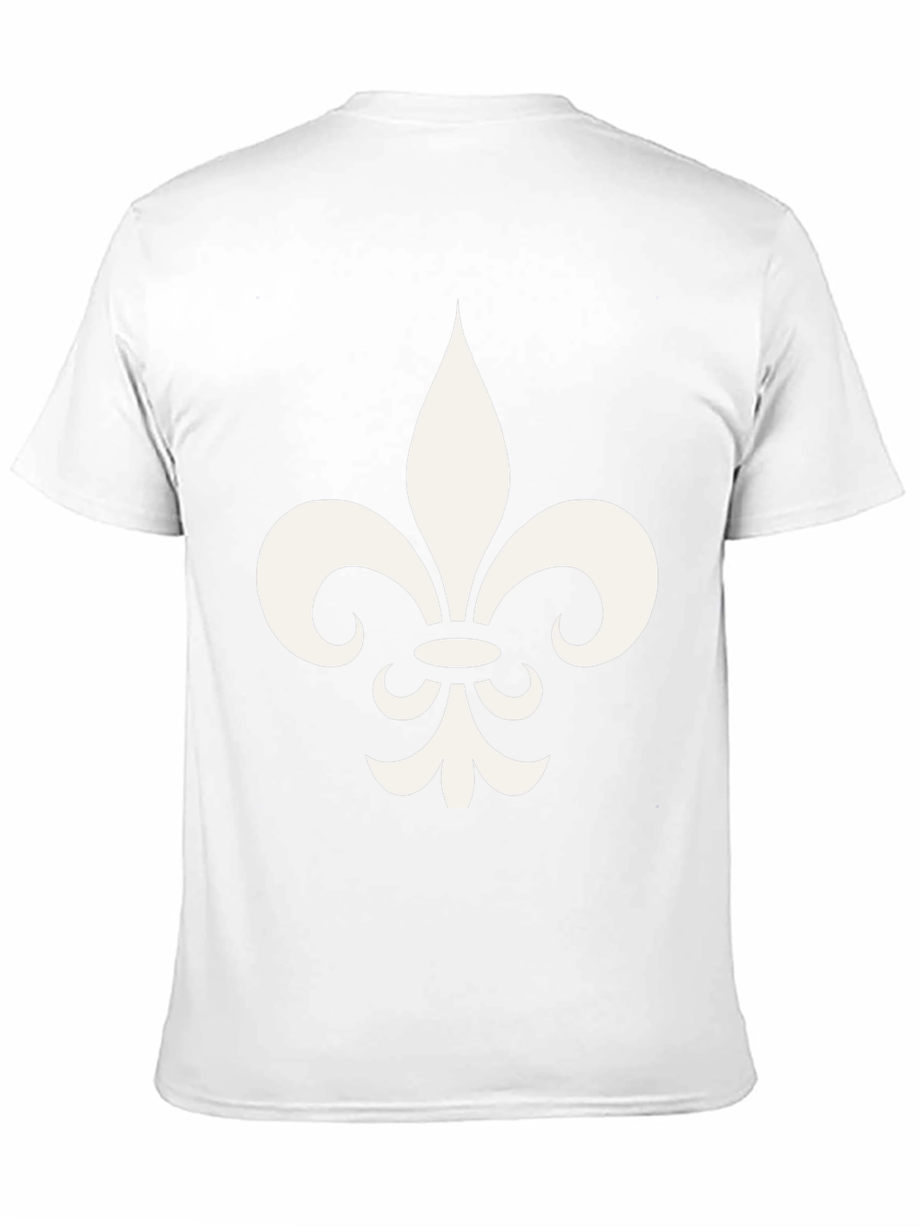 Black Fleur-de-lis Graphic Print Black T-Shirt view 11