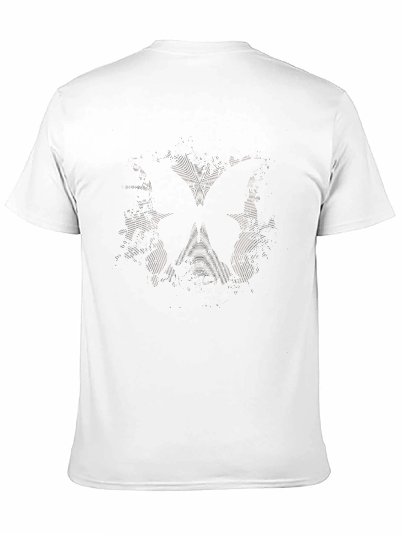 Black Men's Black Butterfly Graphic Print T-Shirt view 11