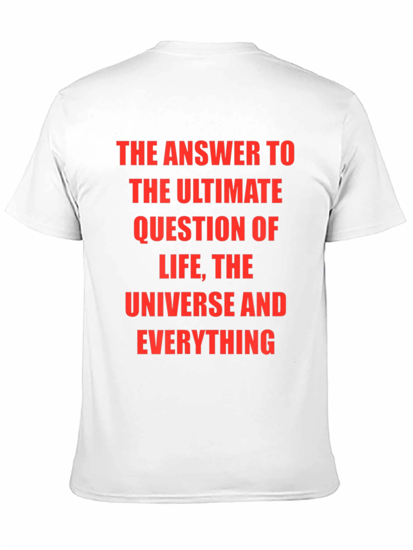 Black Ultimate Question T-Shirt - 42, Life, Universe, Everything view 11