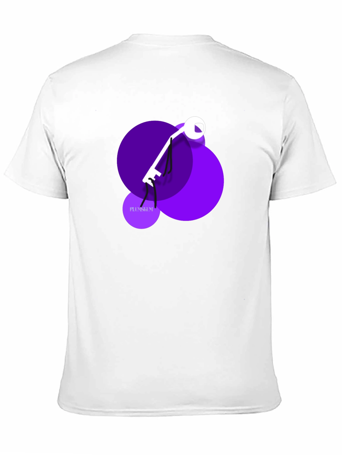 Black Abstract Key Graphic T-Shirt view 11