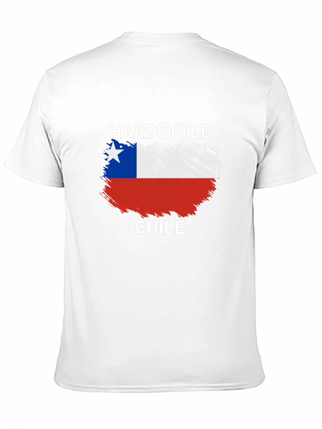 Black Hardstyle Chile Flag T-Shirt view 11