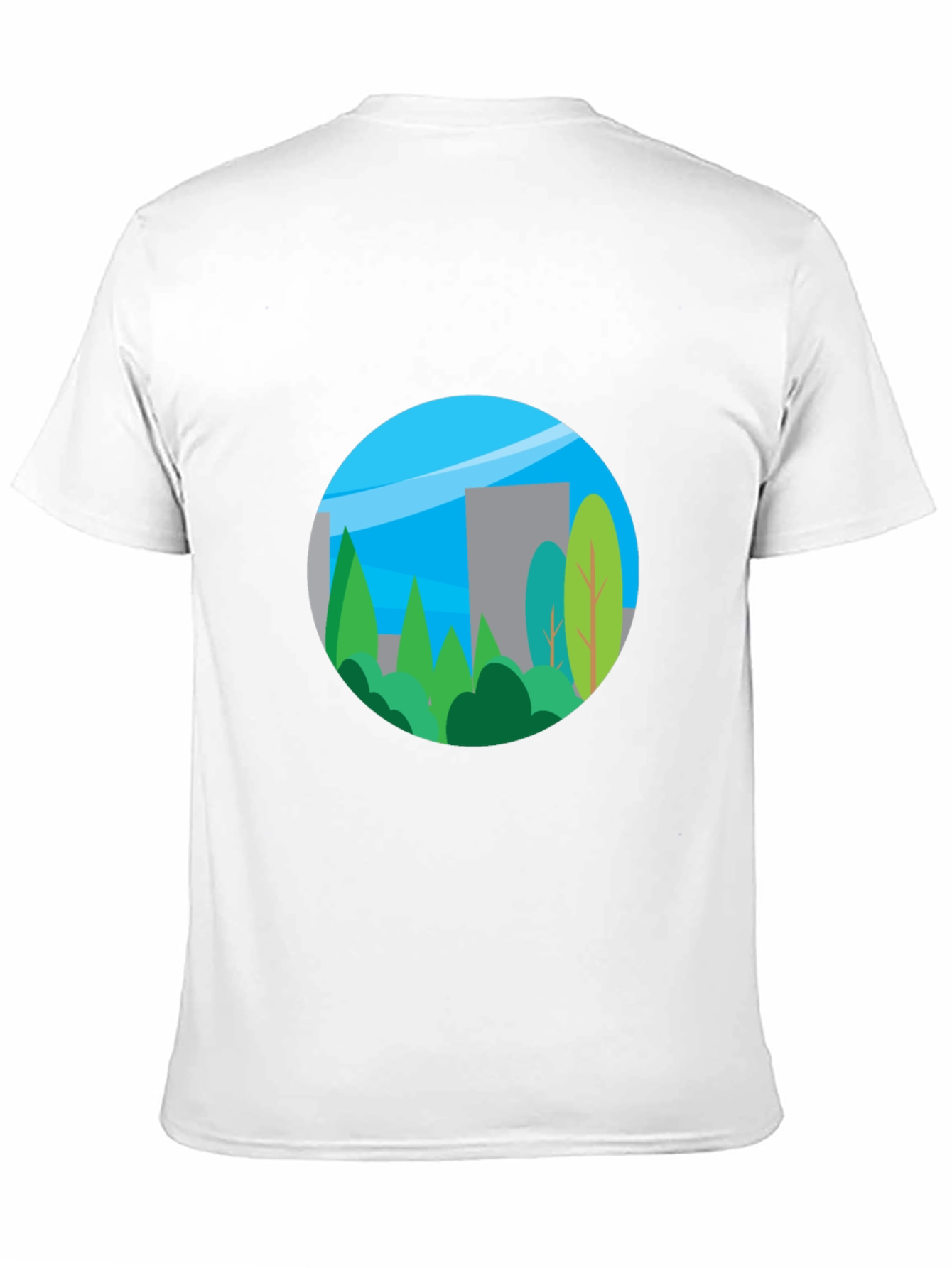 Black Nature Inspired Graphic T-Shirt view 11