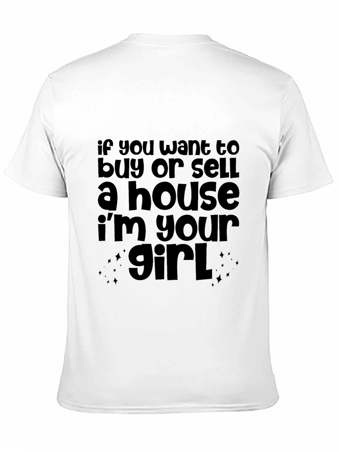 Black Realtor T-Shirt - Buy or Sell a House view 11