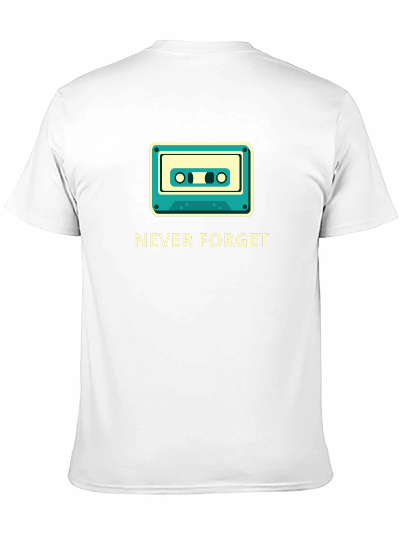 Black Retro Cassette 'Never Forget' Graphic Tee view 11