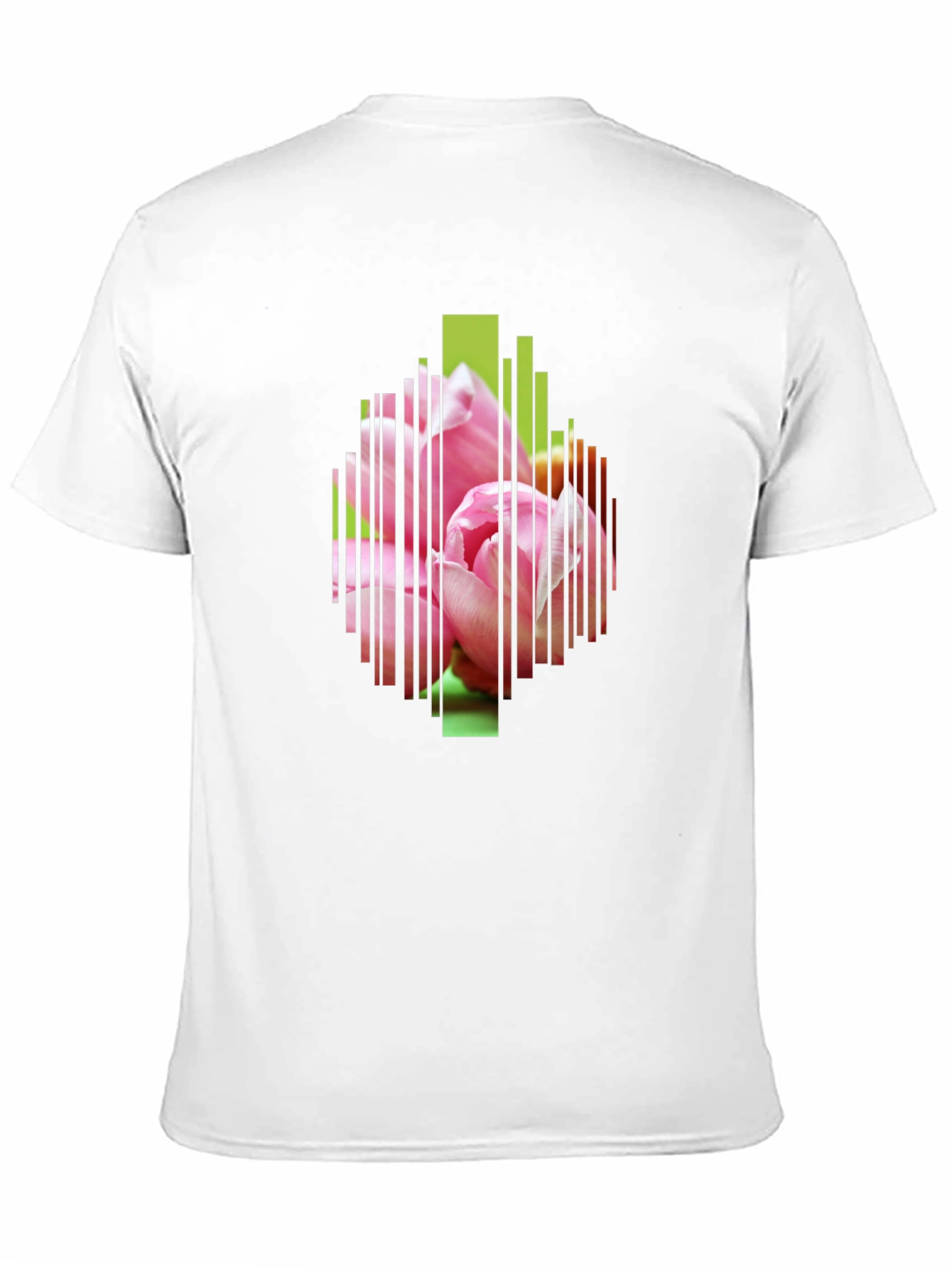 Black Black Floral Stripe Graphic Tee view 11