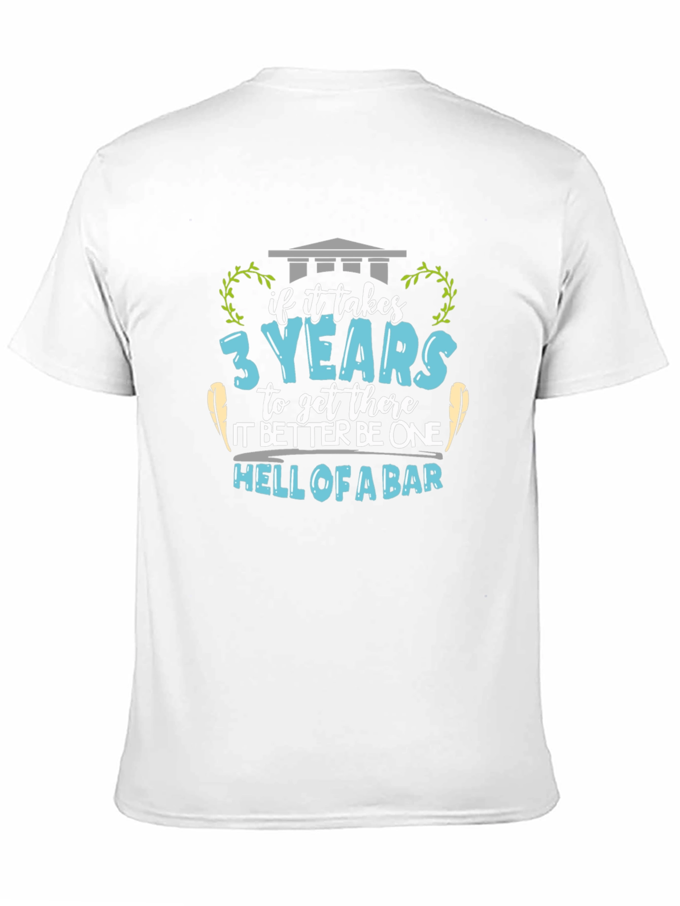Black Law School Graduation T-Shirt - Hell of a Bar view 11