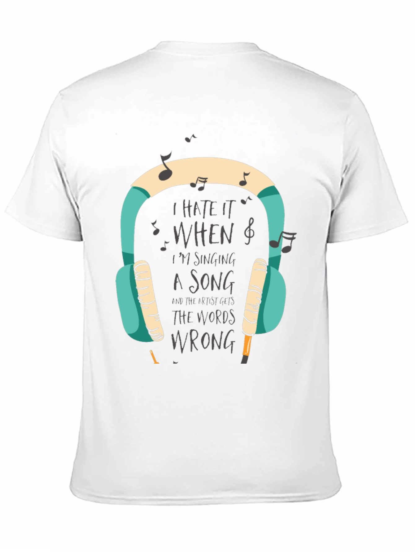 Black I Hate It When I'm Singing T-Shirt view 11