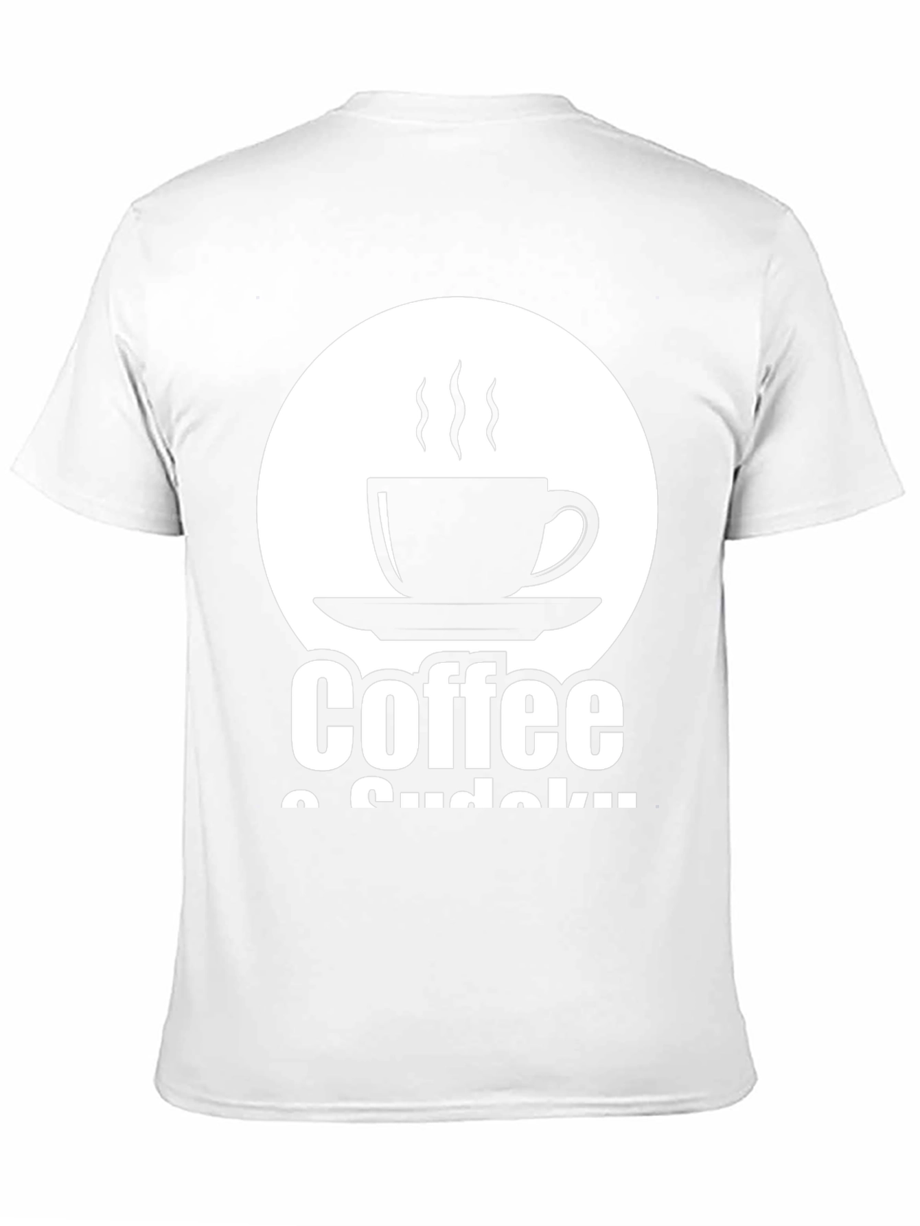 Black Coffee & Sudoku Graphic Tee view 11