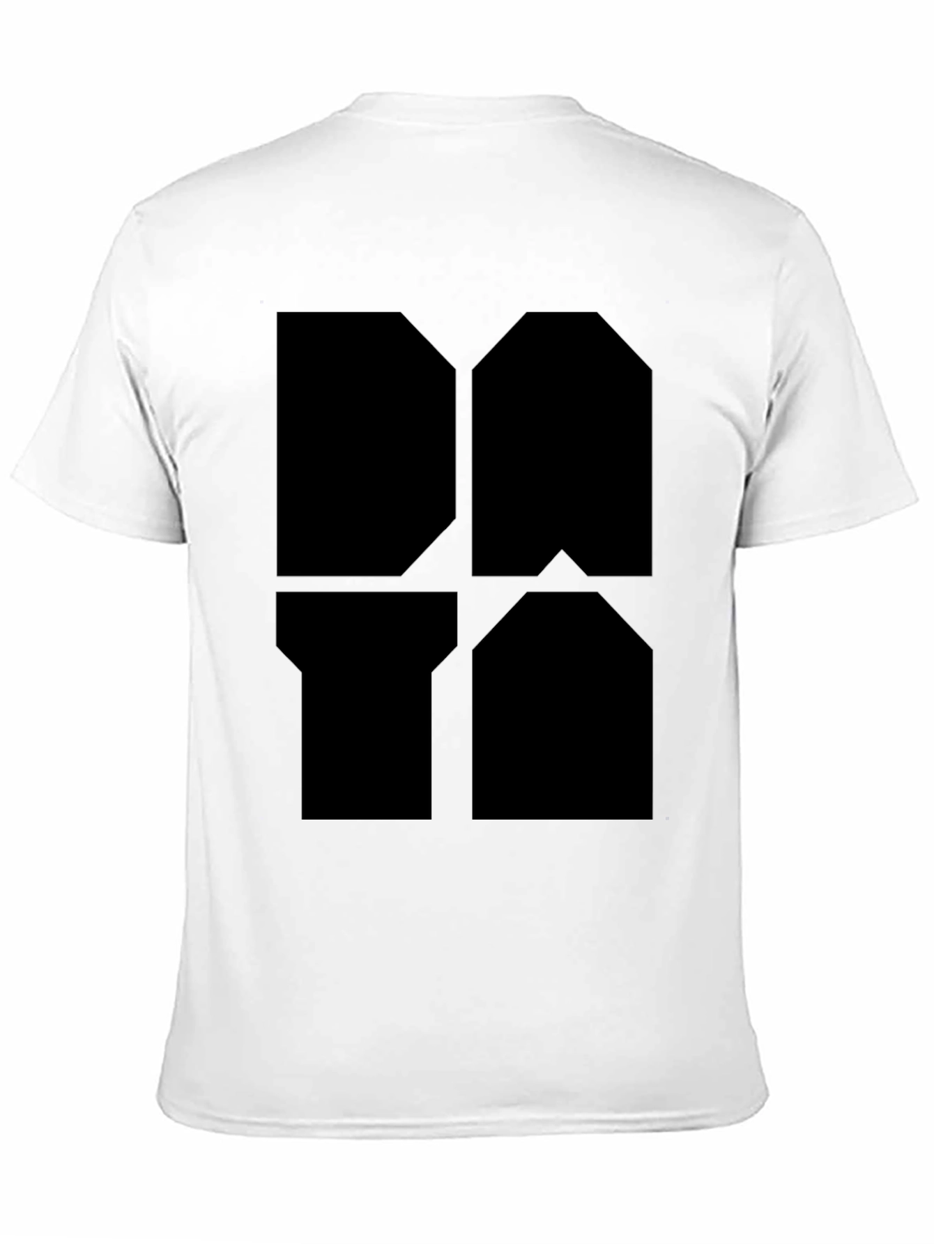 Black Geometric Black Graphic Tee - Modern Style view 11