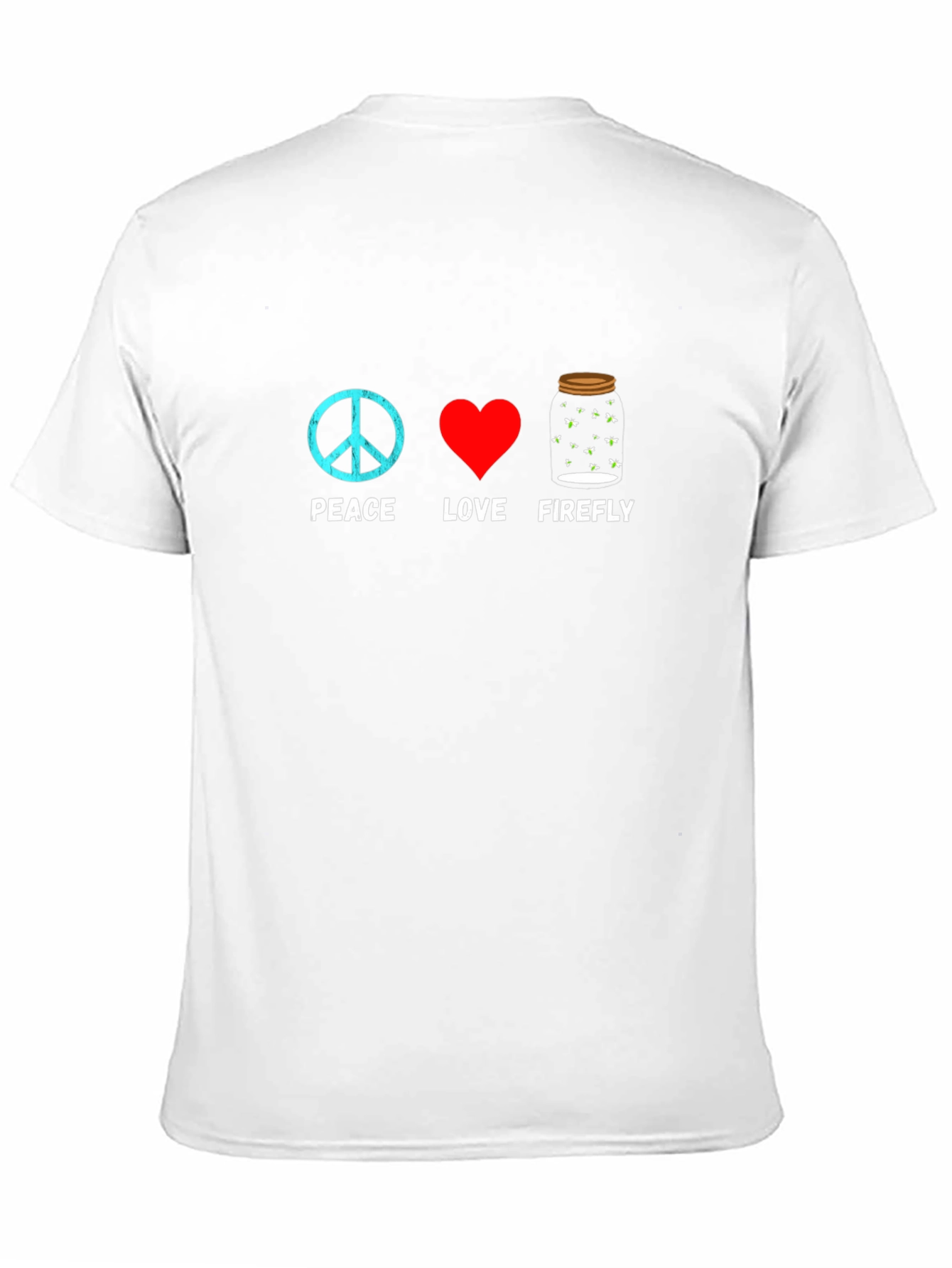 Black Peace Love Firefly Graphic T-Shirt view 11