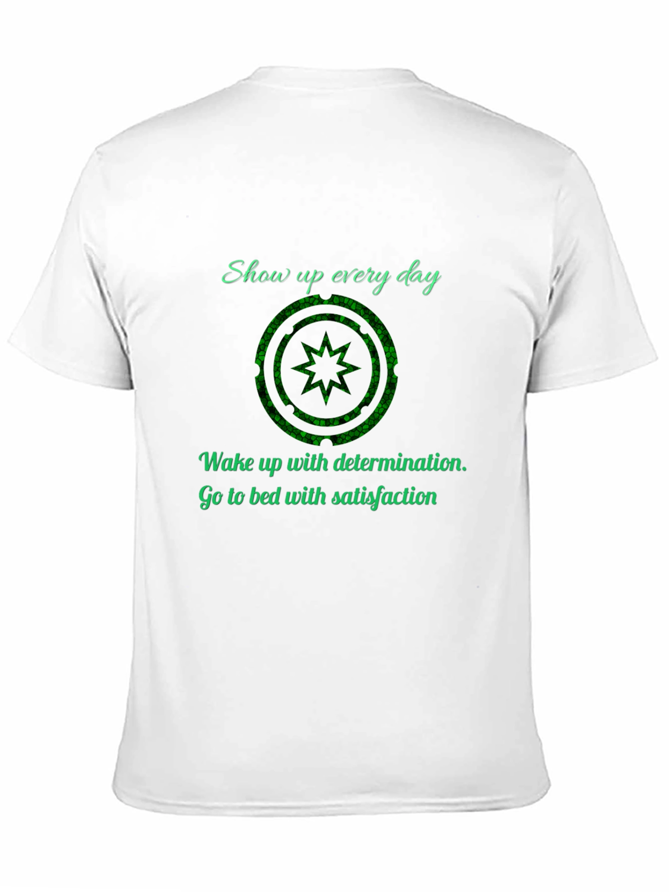 Black Motivational Daily Grind T-Shirt view 11