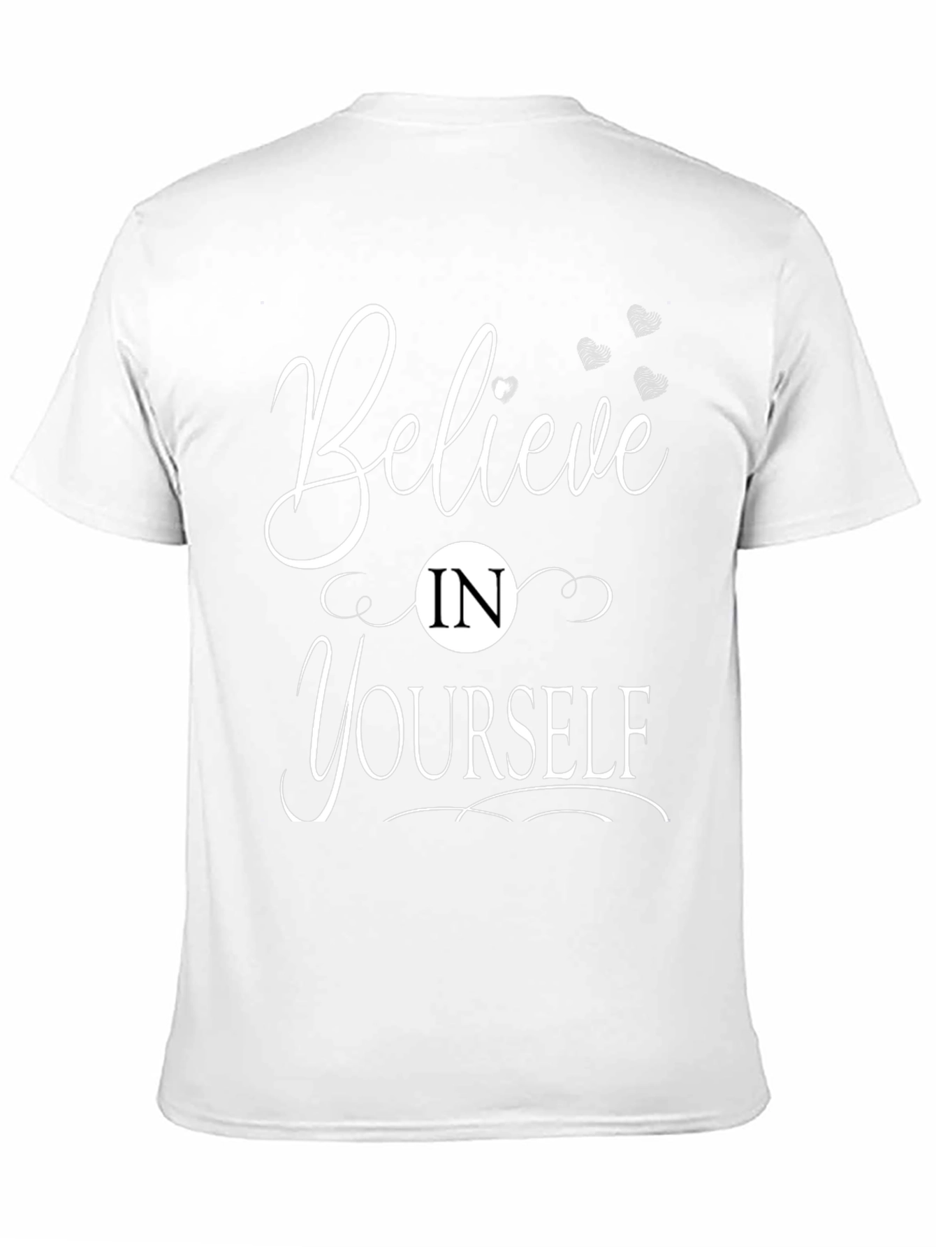 Black Believe In Yourself Graphic T-Shirt - Motivation view 11