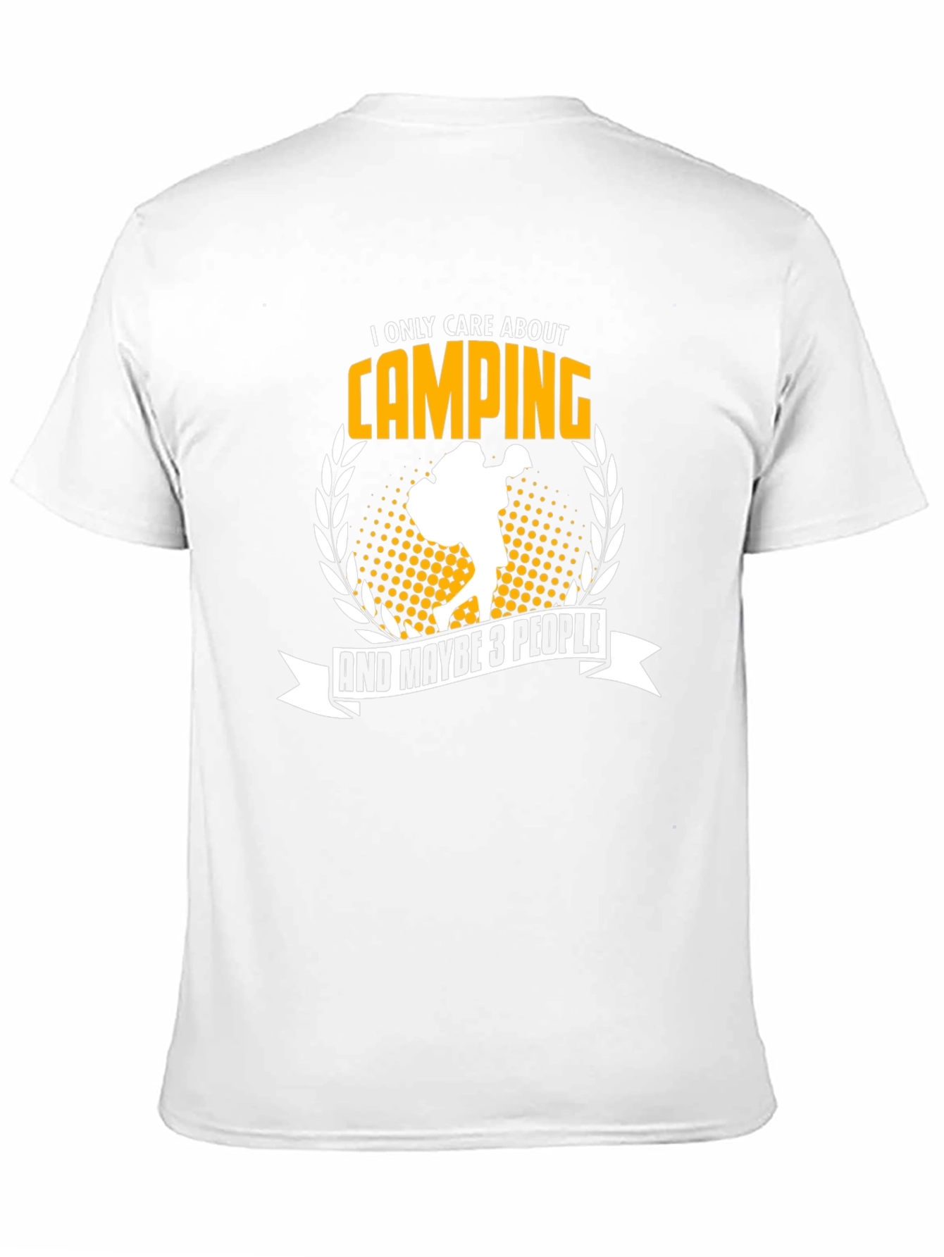 Black Camping T-Shirt: I Only Care About Camping view 11