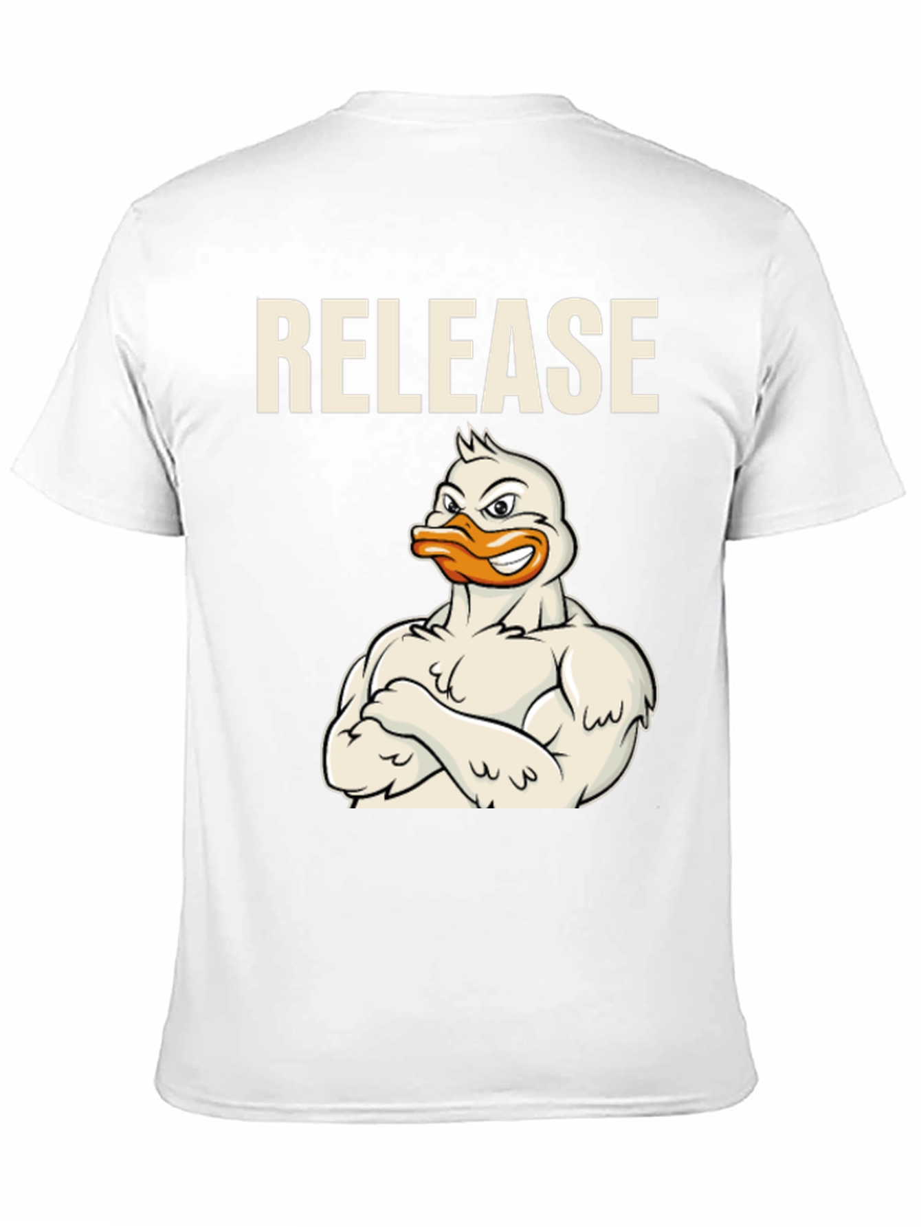 Black Release Duck T-Shirt - Funny Workout Tee view 11