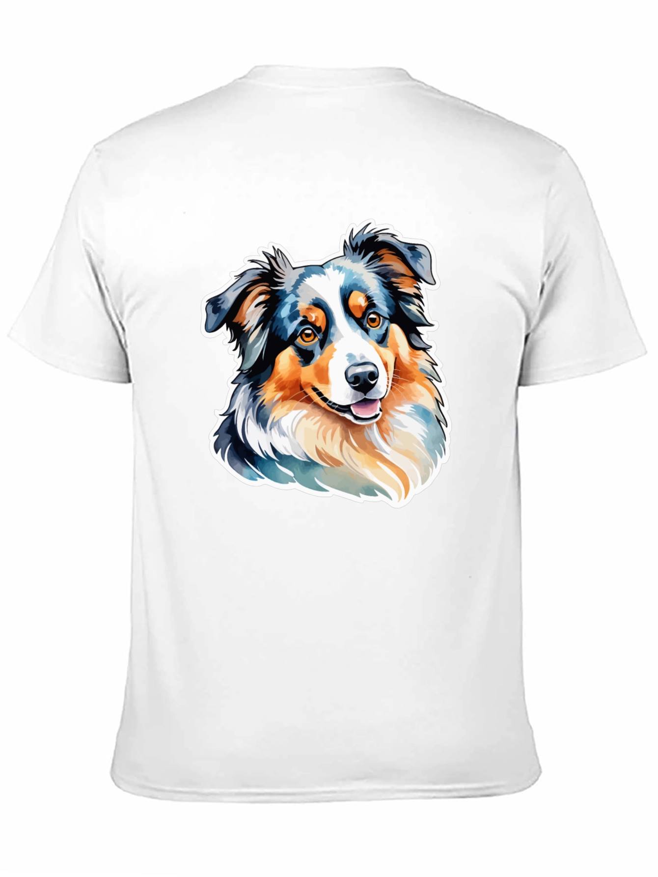 Black Australian Shepherd Dog Graphic T-Shirt view 11