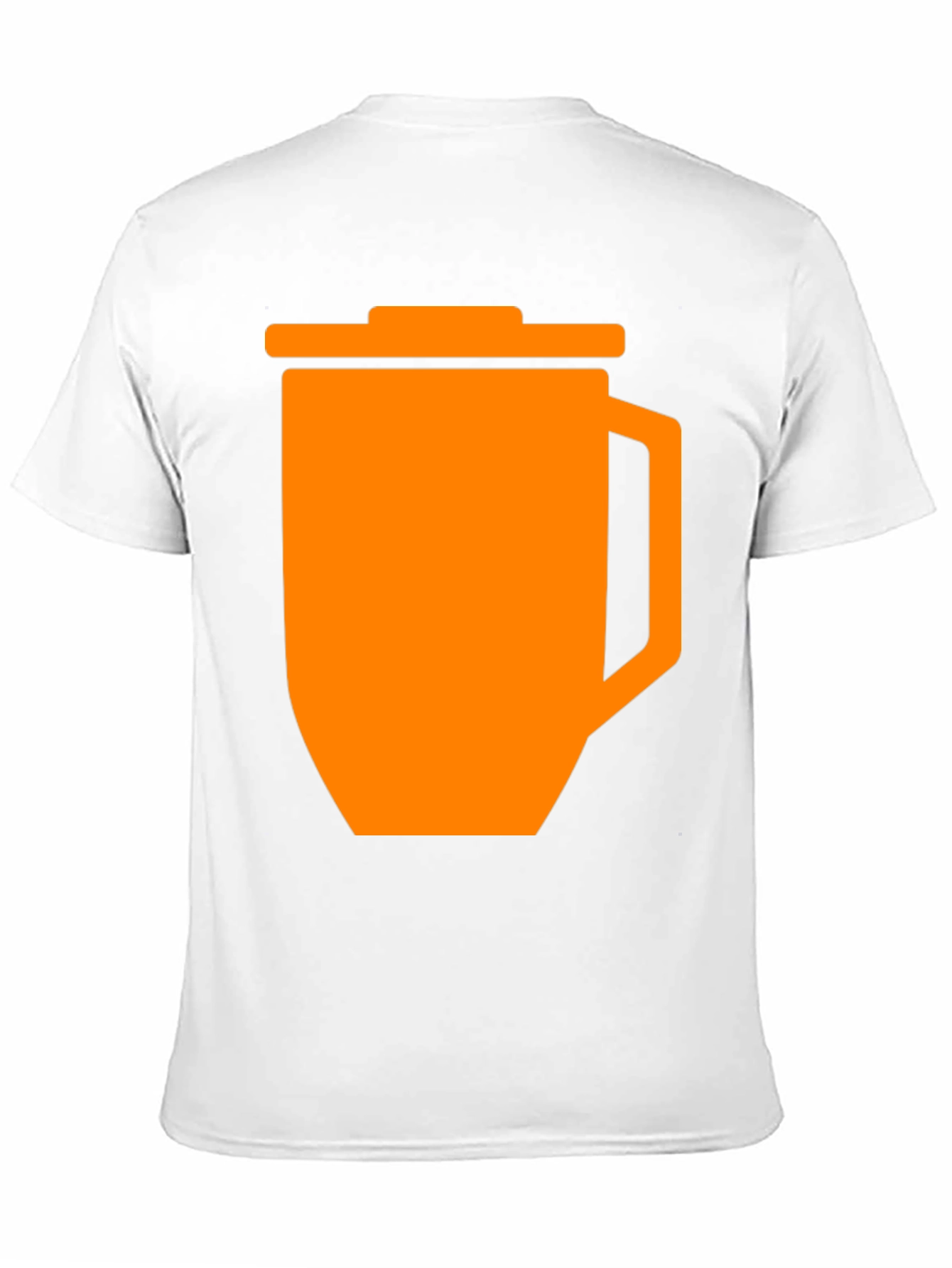 Black Funny Orange Trash Can Graphic T-Shirt - Black view 11