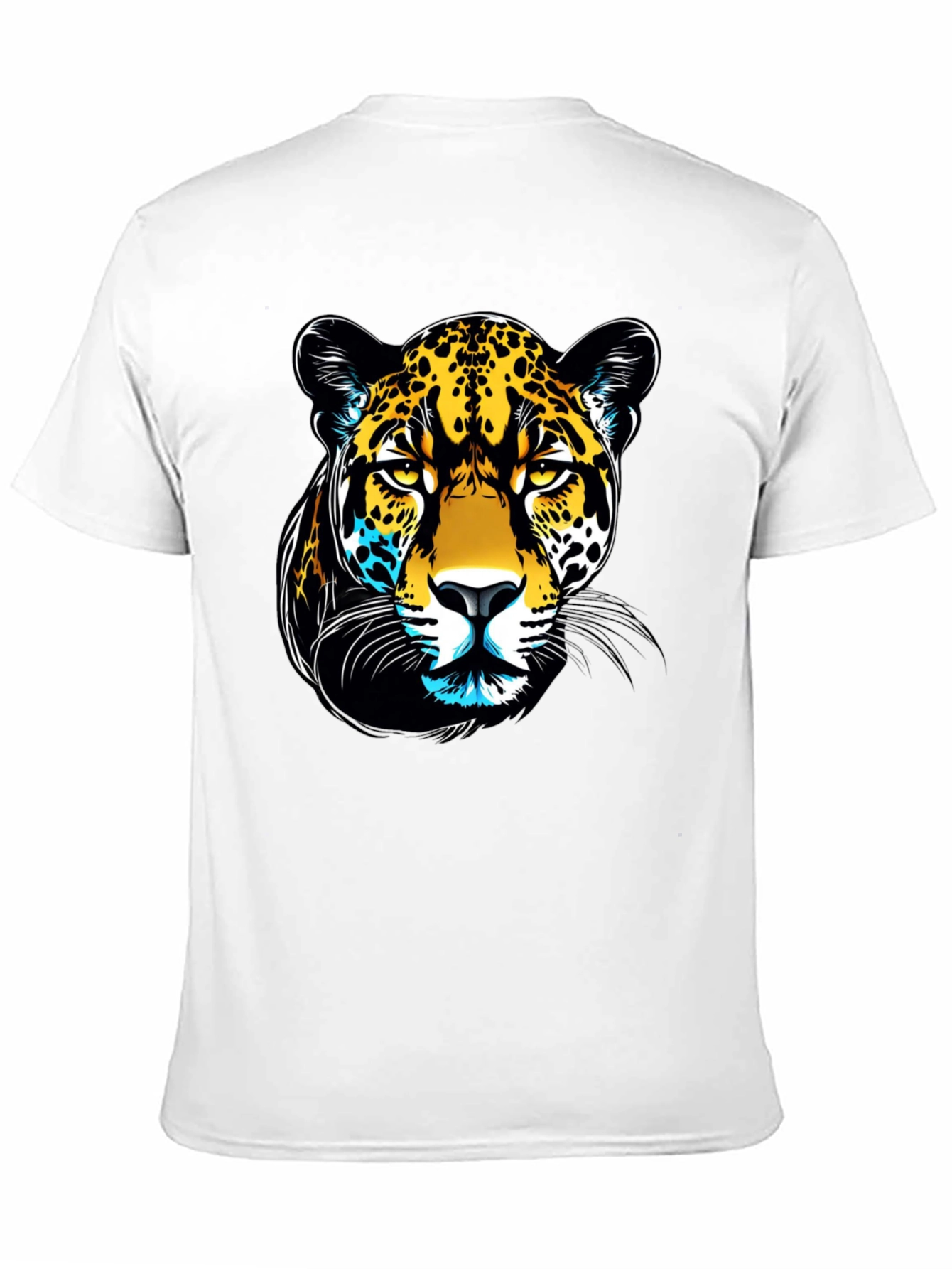 Black Jaguar Graphic Print Black T-Shirt view 11