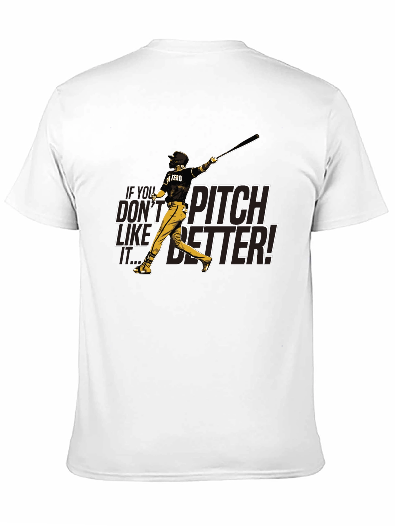 Black Pitch Better Baseball Graphic T-Shirt view 11