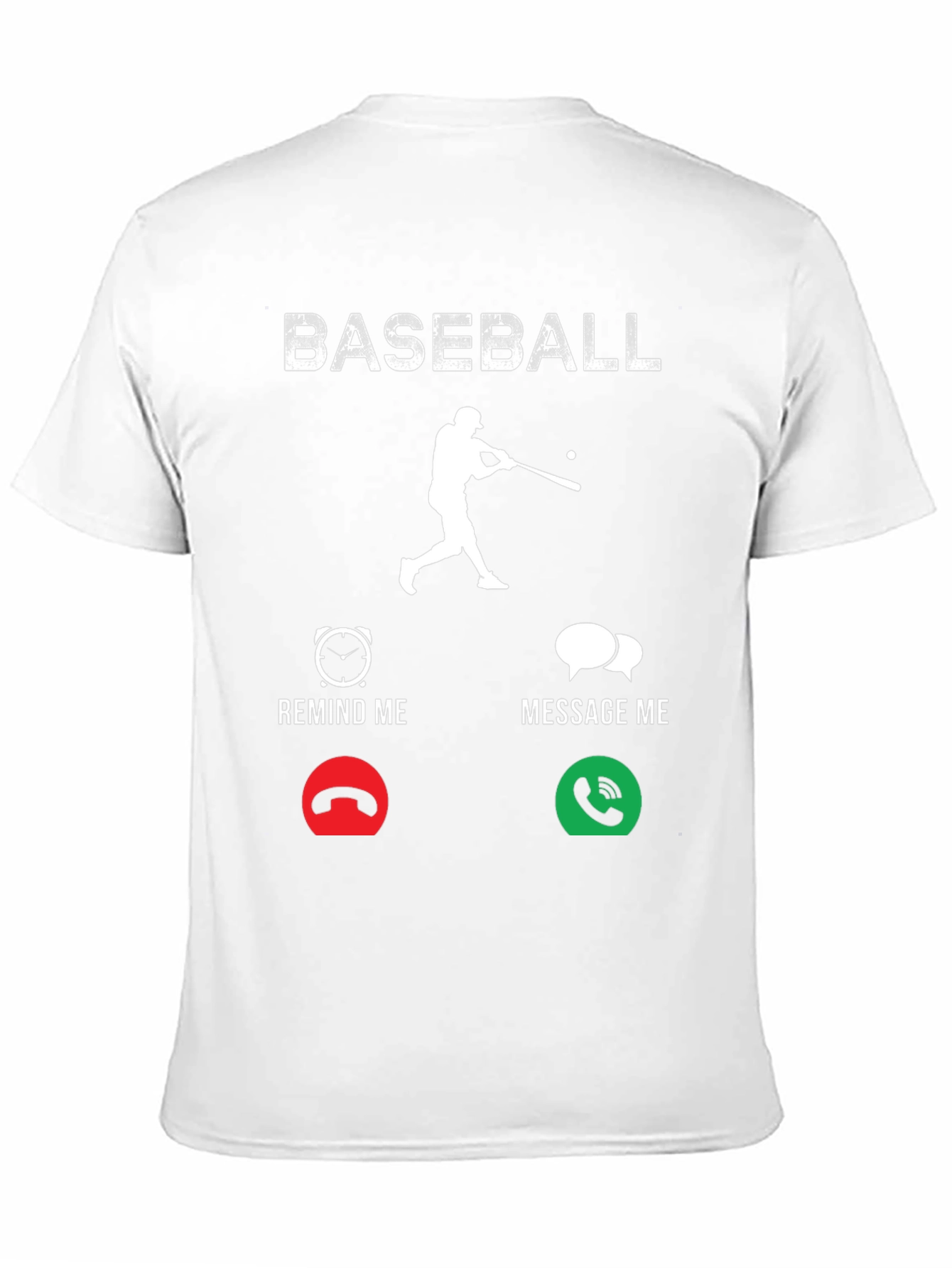 Black Baseball Remind/Message Graphic T-Shirt view 11