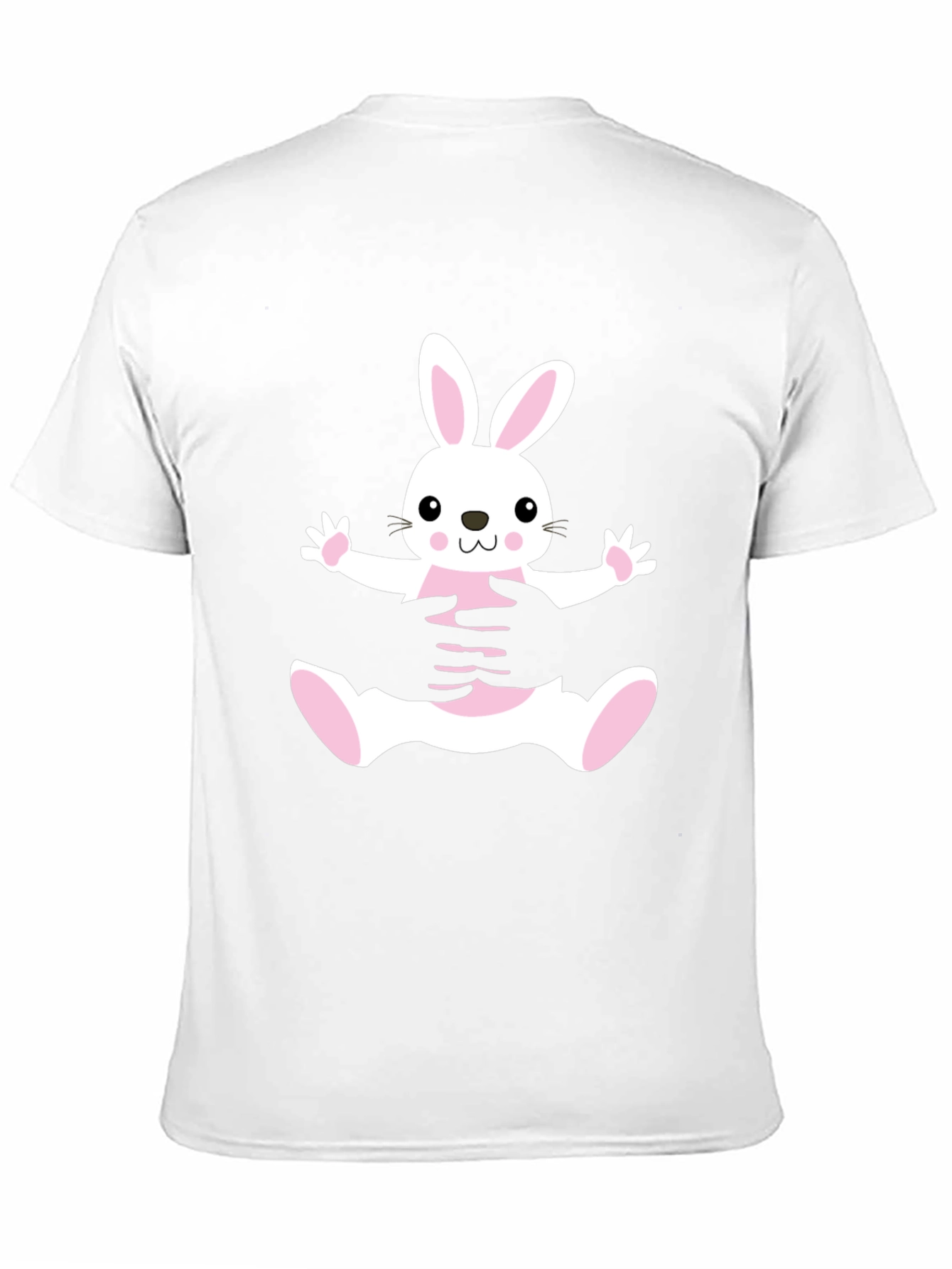Black Bunny Hug Black T-Shirt view 11