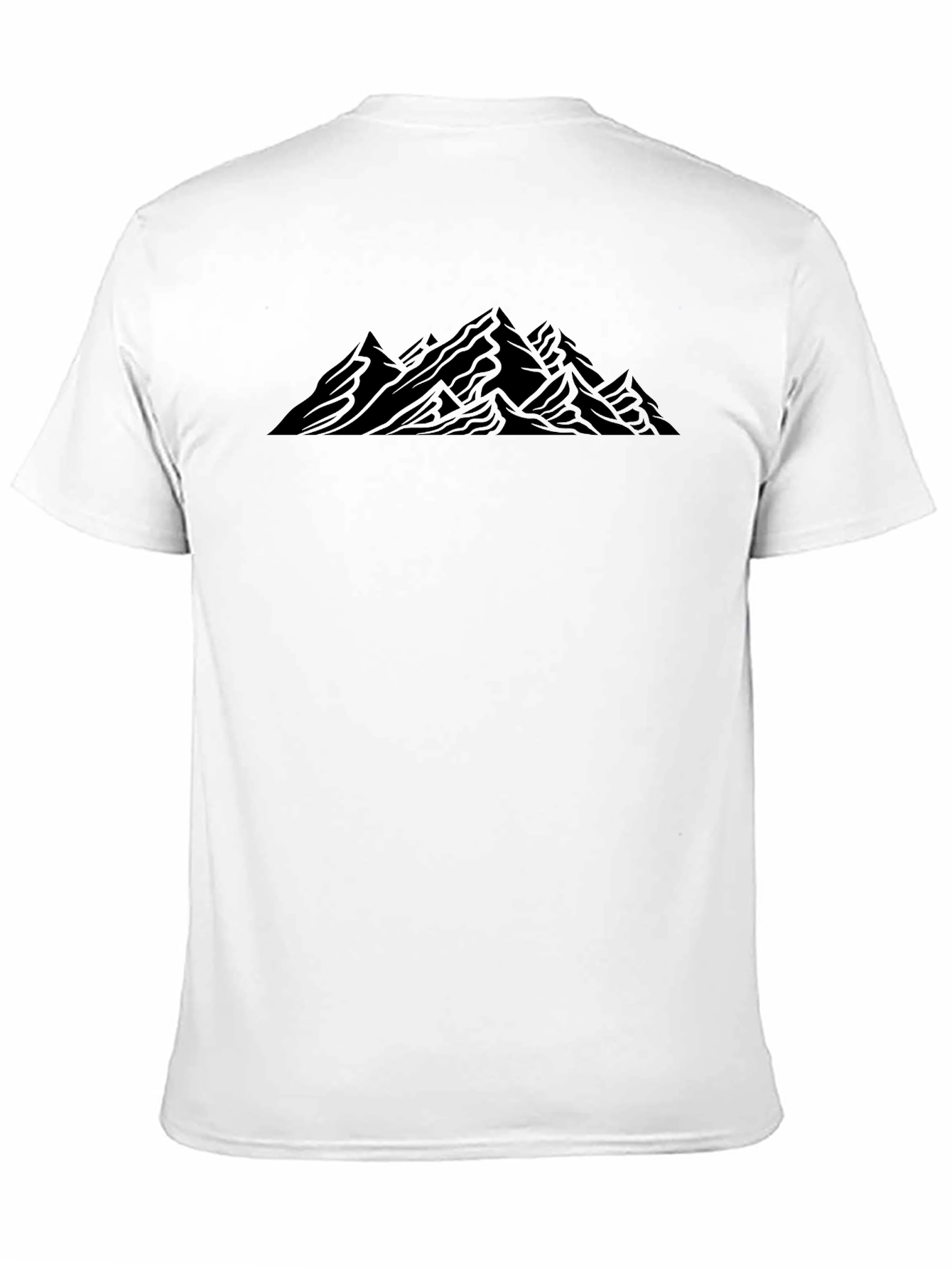 Black Mountain Graphic Black T-Shirt Casual Wear view 11