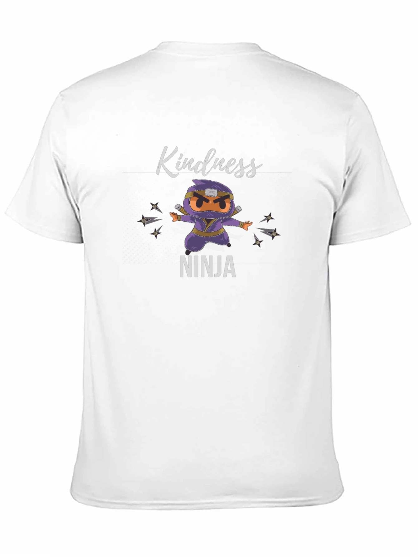 Black Kindness Ninja Graphic T-Shirt - Black view 11