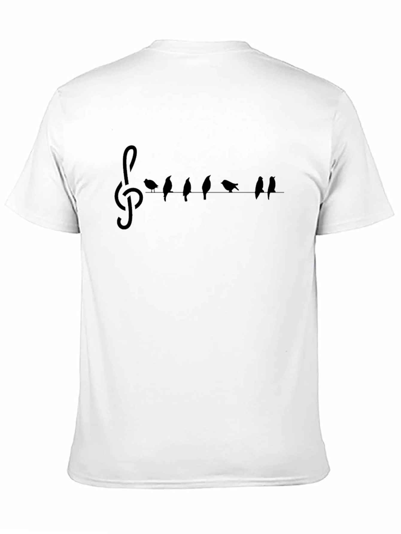 Black Musical Birds on a Wire T-Shirt view 11