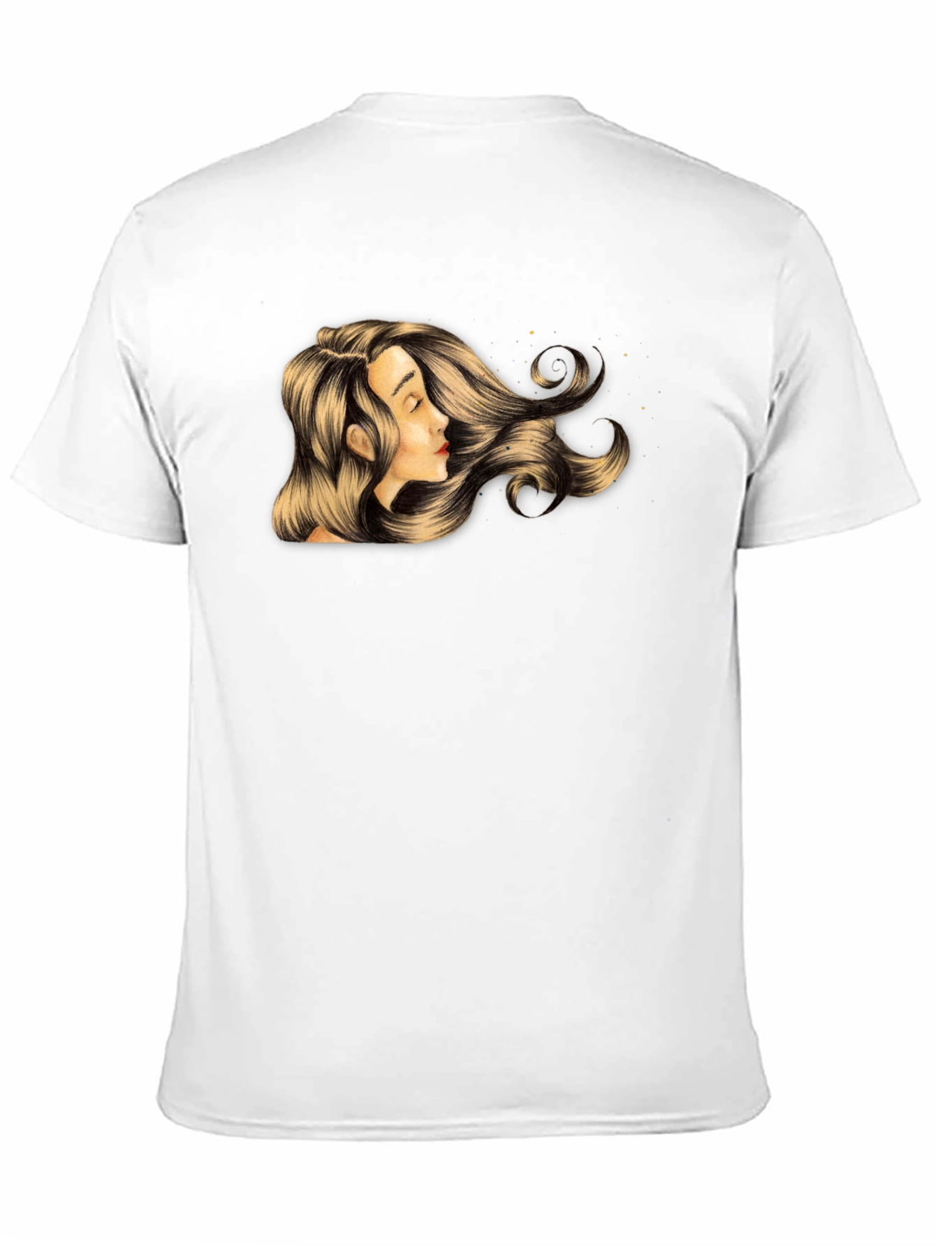 Black Woman Portrait Graphic T-Shirt - Stylish Black Tee view 11