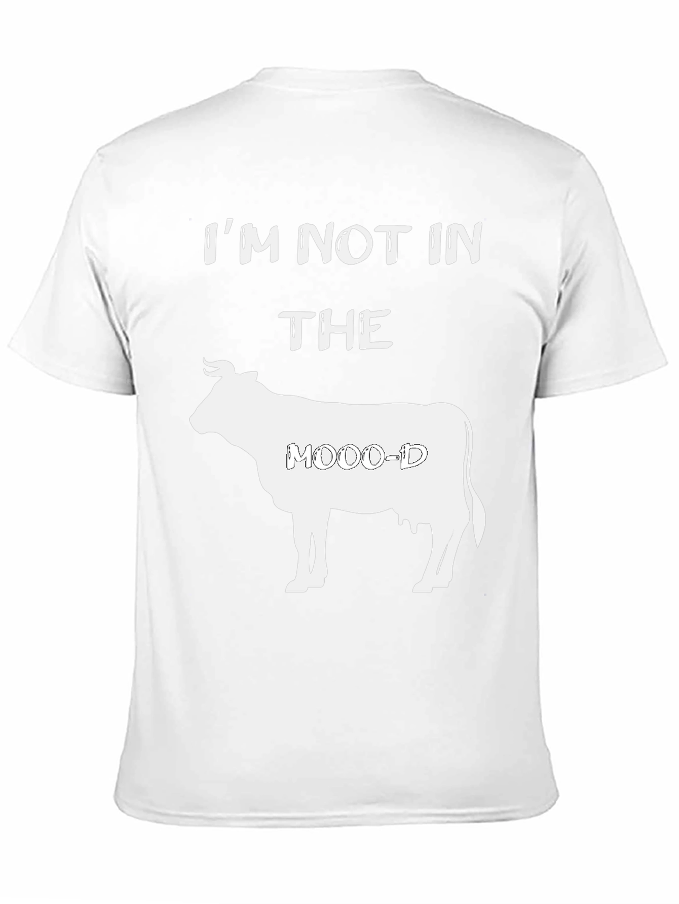 Black I'm Not In The Moo-d Graphic T-Shirt view 11