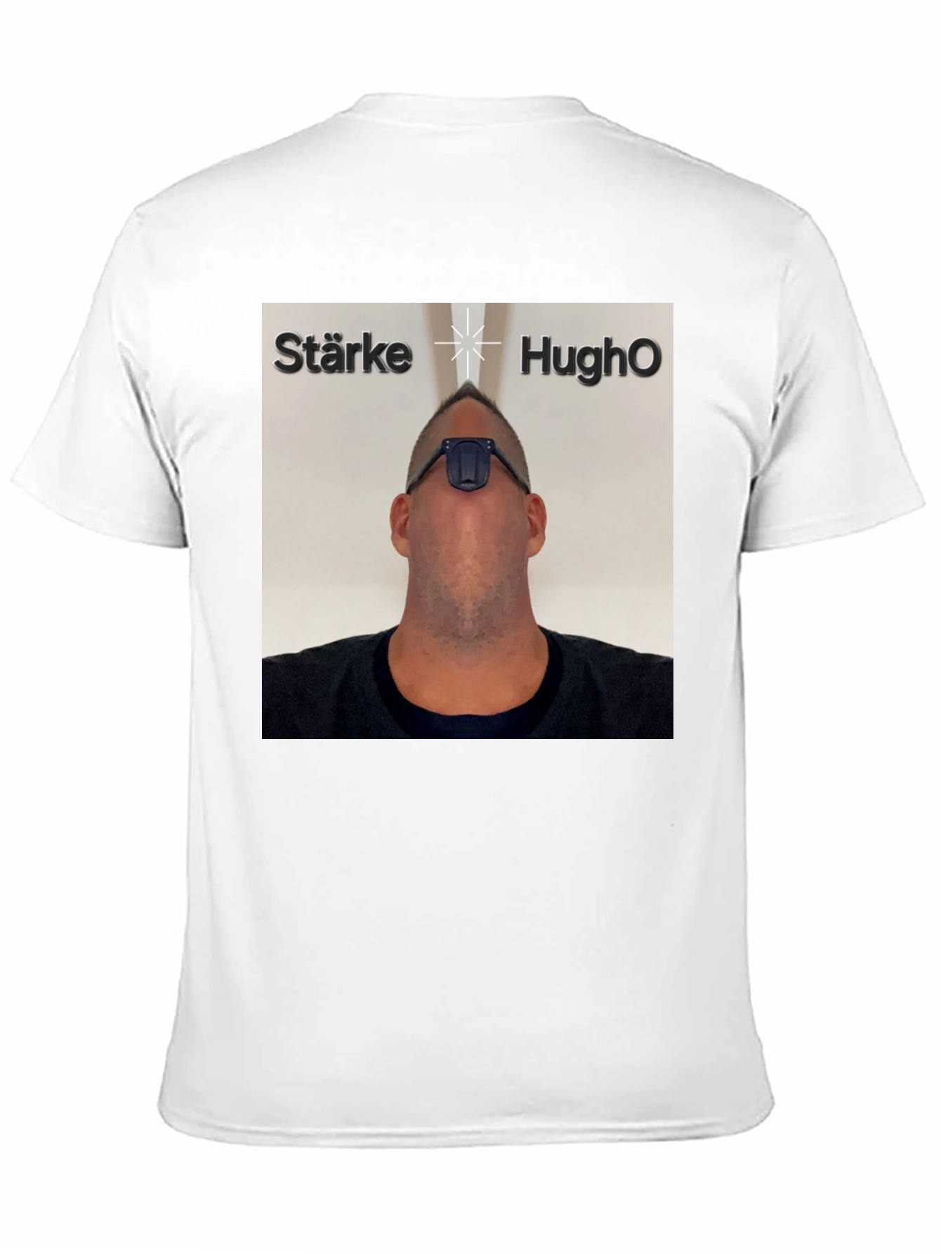 Black Starke HughO T-Shirt - Unique Graphic Tee view 11