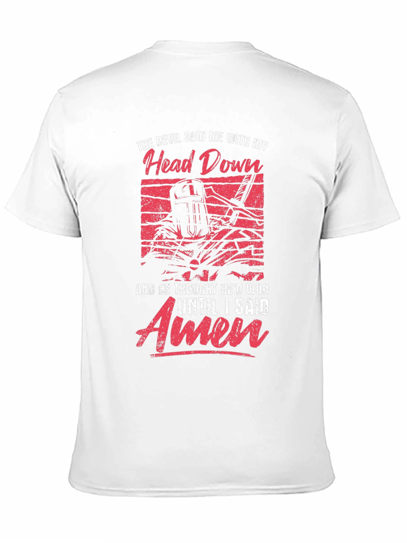 Black The Devil Saw Me With My Head Down T-Shirt view 11