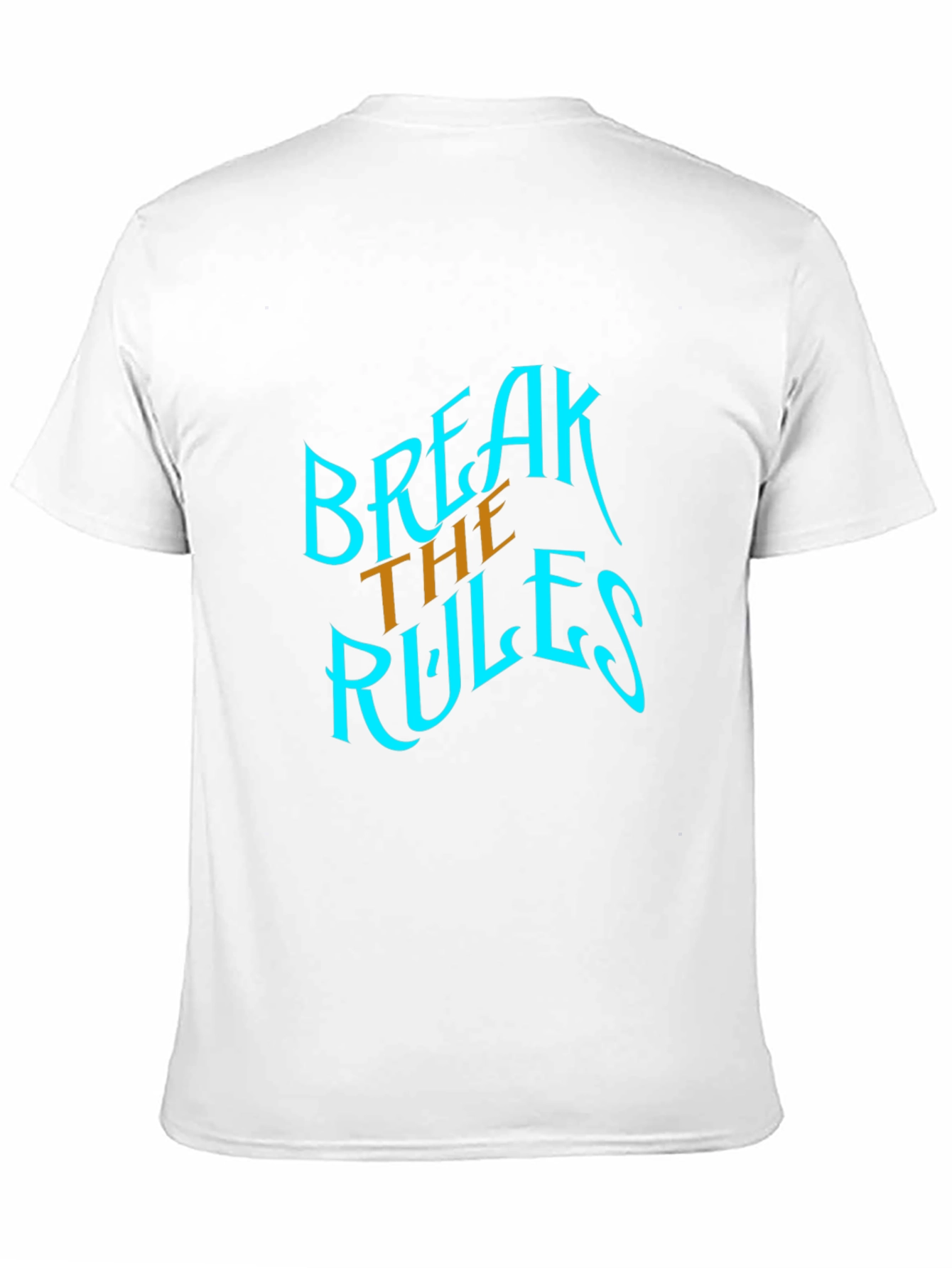 Black Break The Rules Graphic Tee - Stylish Black Cotton T-Shirt view 11