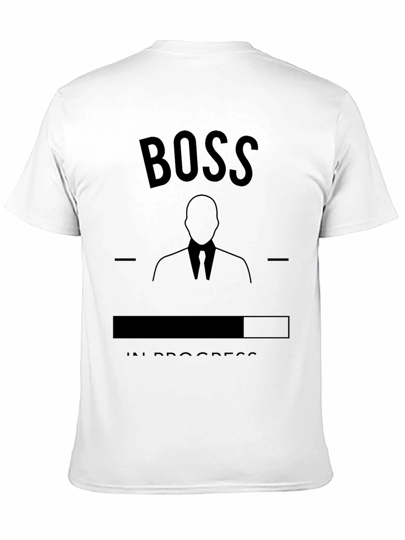 Black Boss In Progress Black T-Shirt view 11