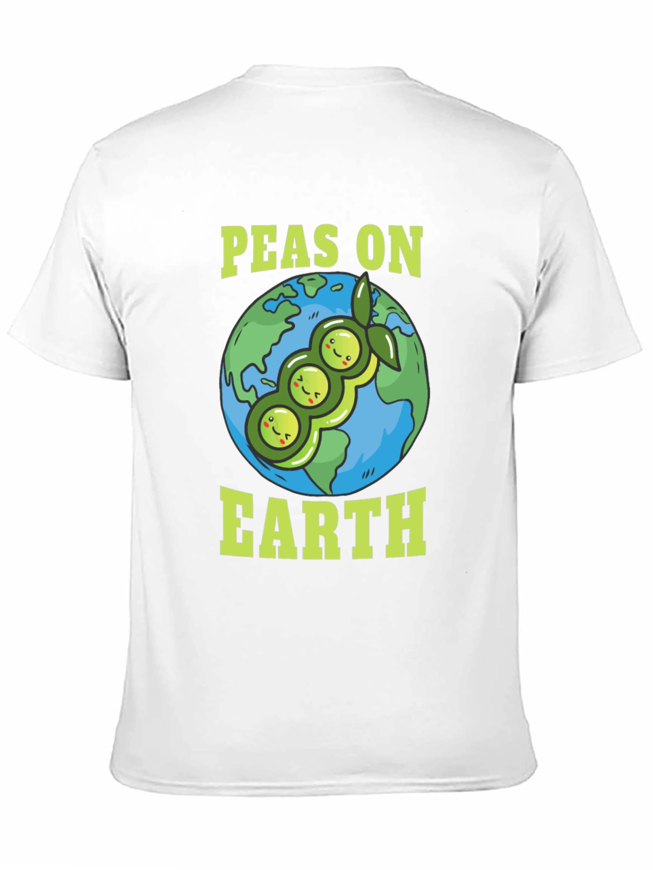 Black Peas on Earth T-Shirt - Vegan Planet Tee view 11