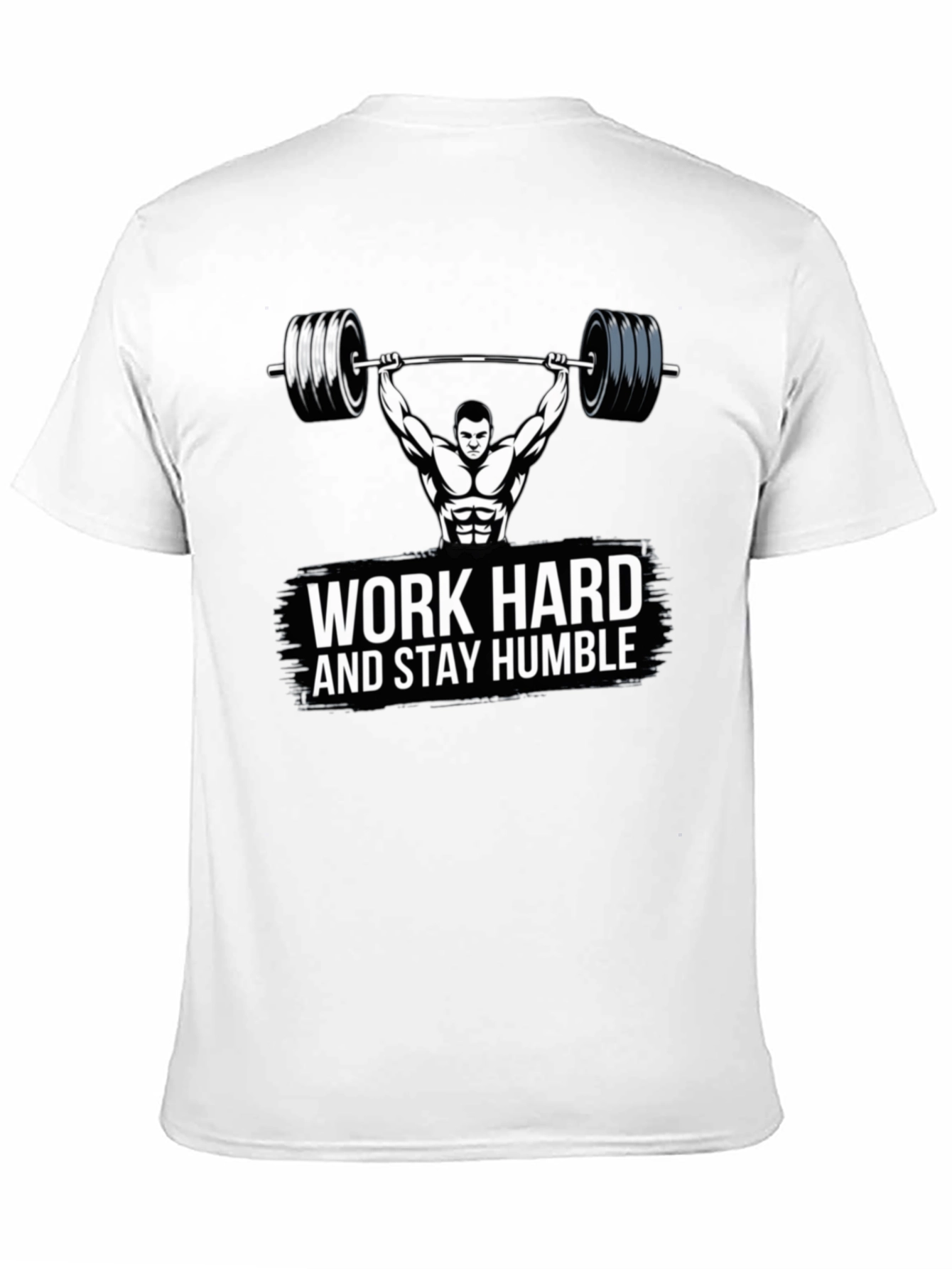 Black Work Hard & Stay Humble Gym T-Shirt view 11