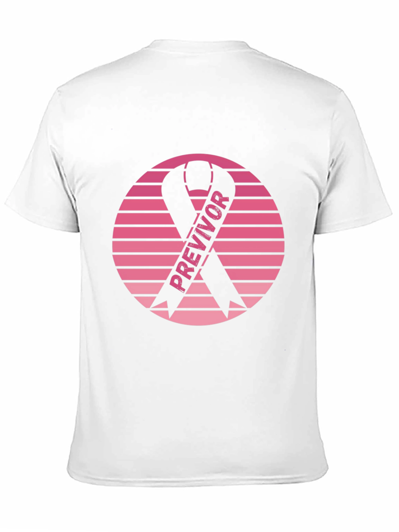Black Previvor Ribbon Graphic Tee - Breast Cancer Awareness view 11