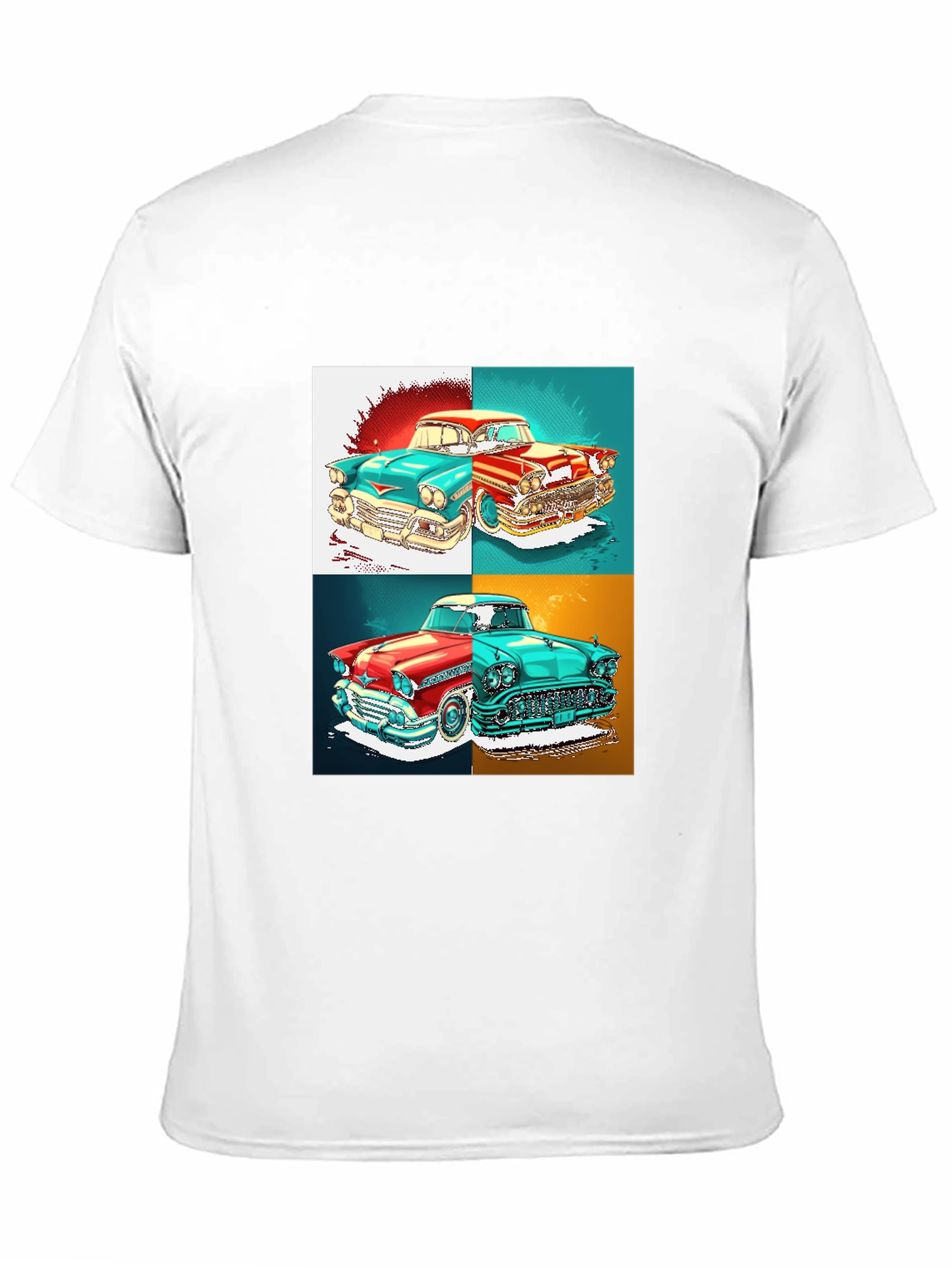 Black Classic Car Graphic T-Shirt - Retro Automotive Style view 11
