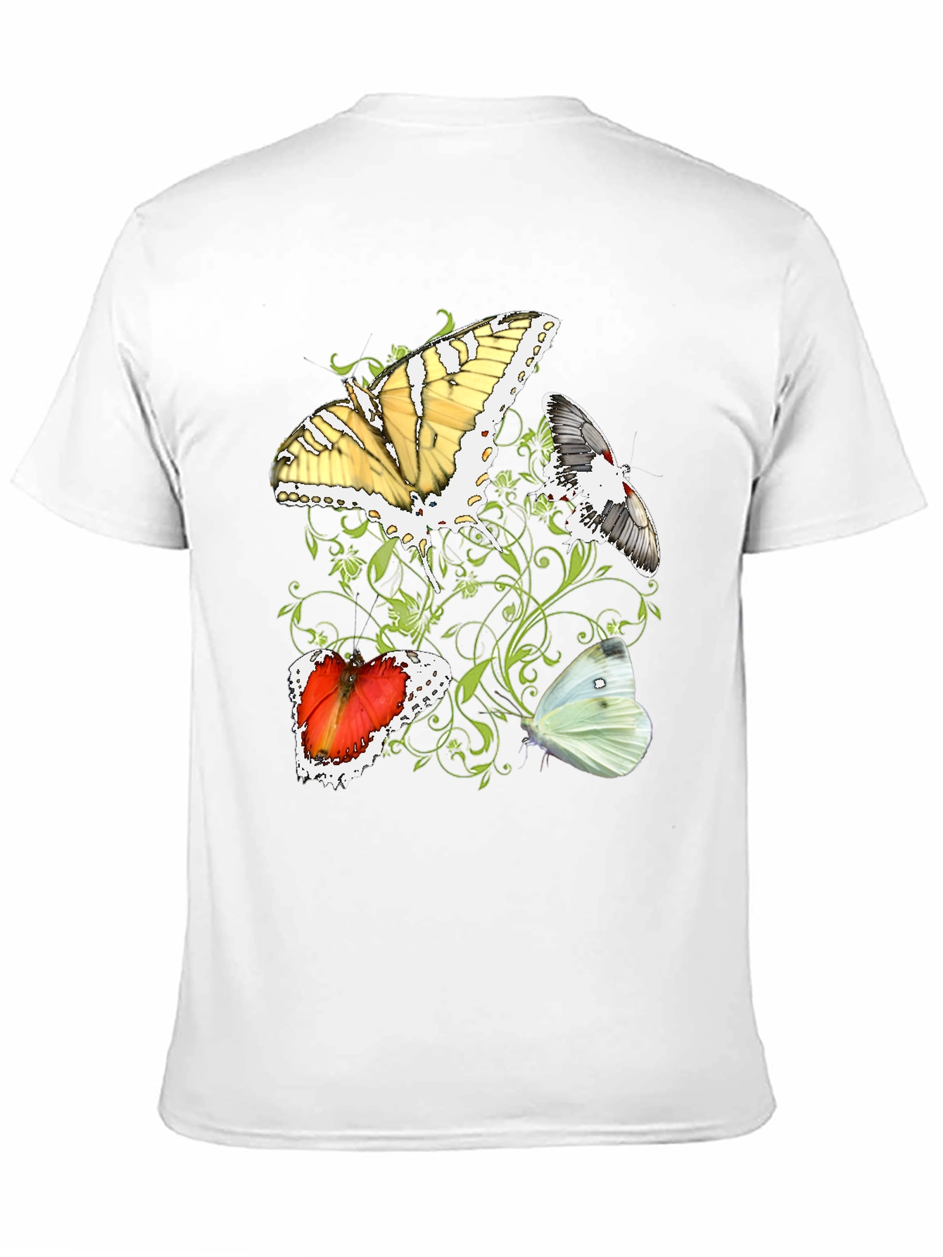 Black Butterfly T-Shirt - Unique Graphic Tee view 11