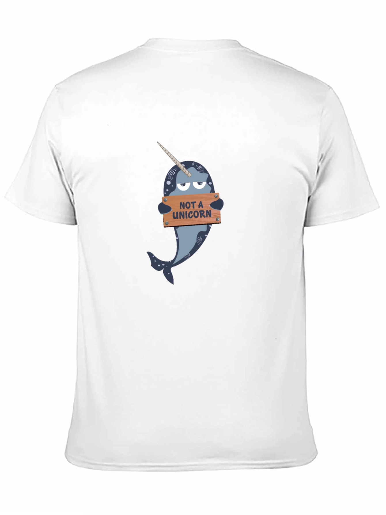 Black Narwhal T-Shirt - "Not A Unicorn" Funny Tee view 11