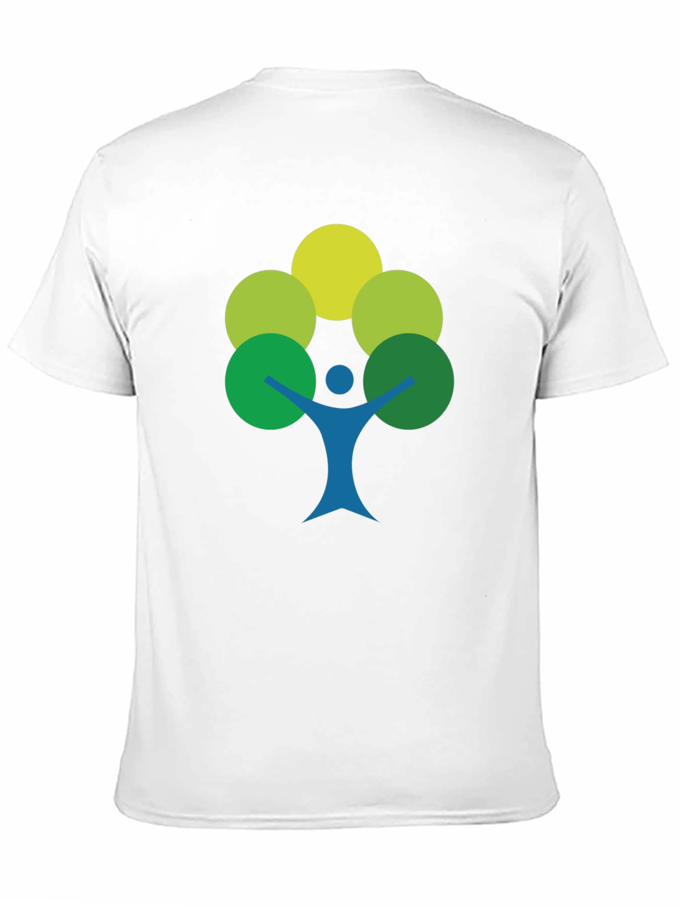 Black Eco-Friendly Tree Person Graphic Tee view 11