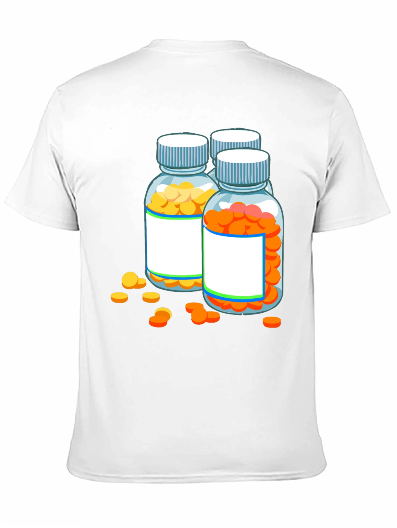 Black Pill Bottle Graphic Tee - Novelty Doctor Shirt view 11