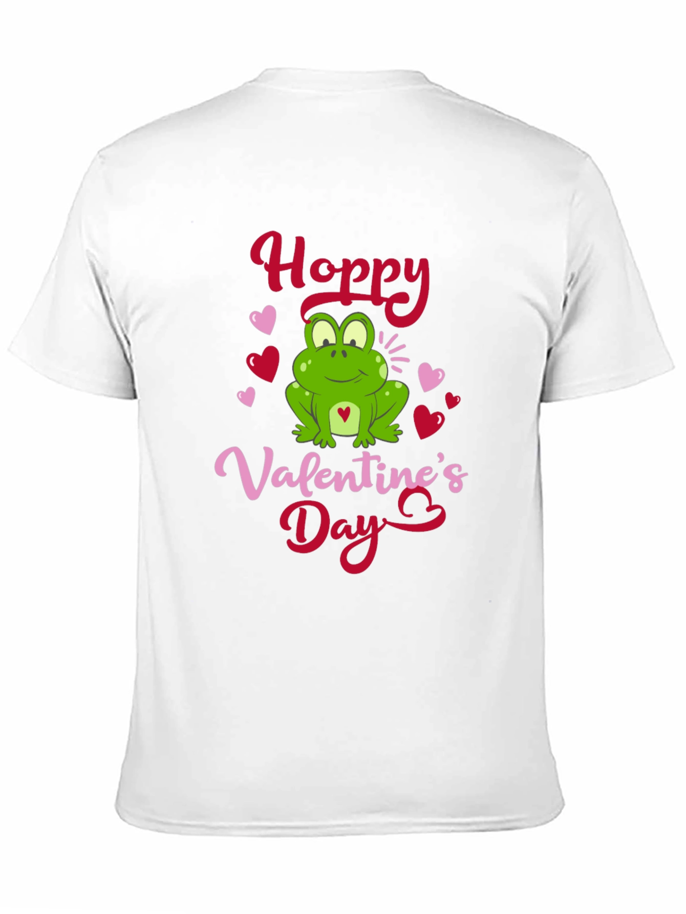 Black Hoppy Valentine's Day Frog Graphic T-Shirt view 11